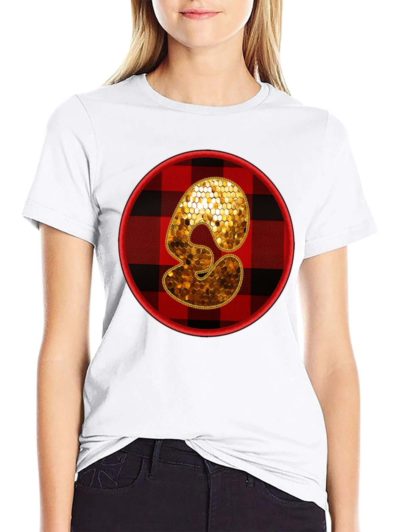 Plaid Number 3 T-Shirt