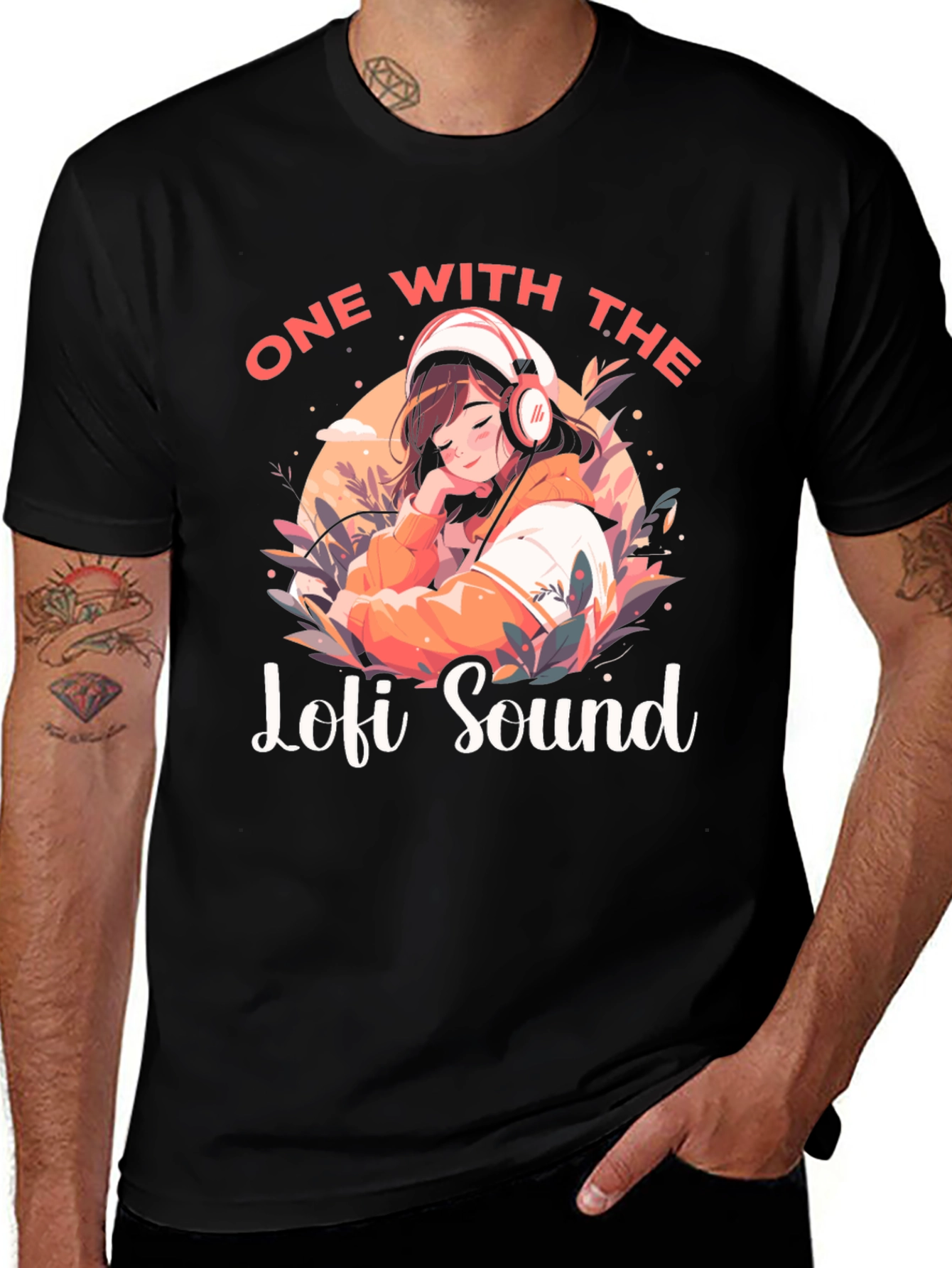 Lo-fi Sound Graphic T-Shirt - Trendy Music Lover Tee