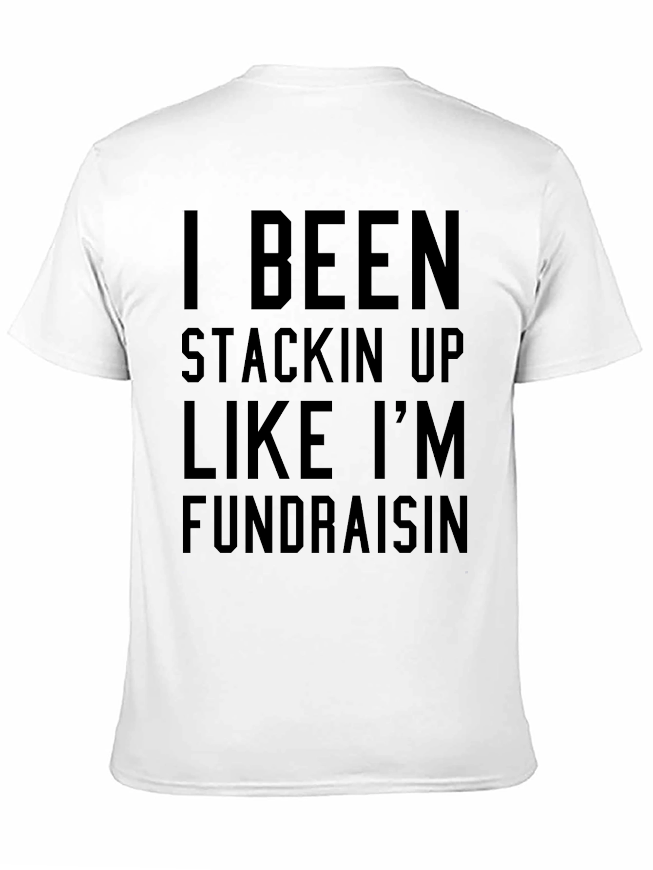 Stackin Up Fundraising Mens Black T-Shirt