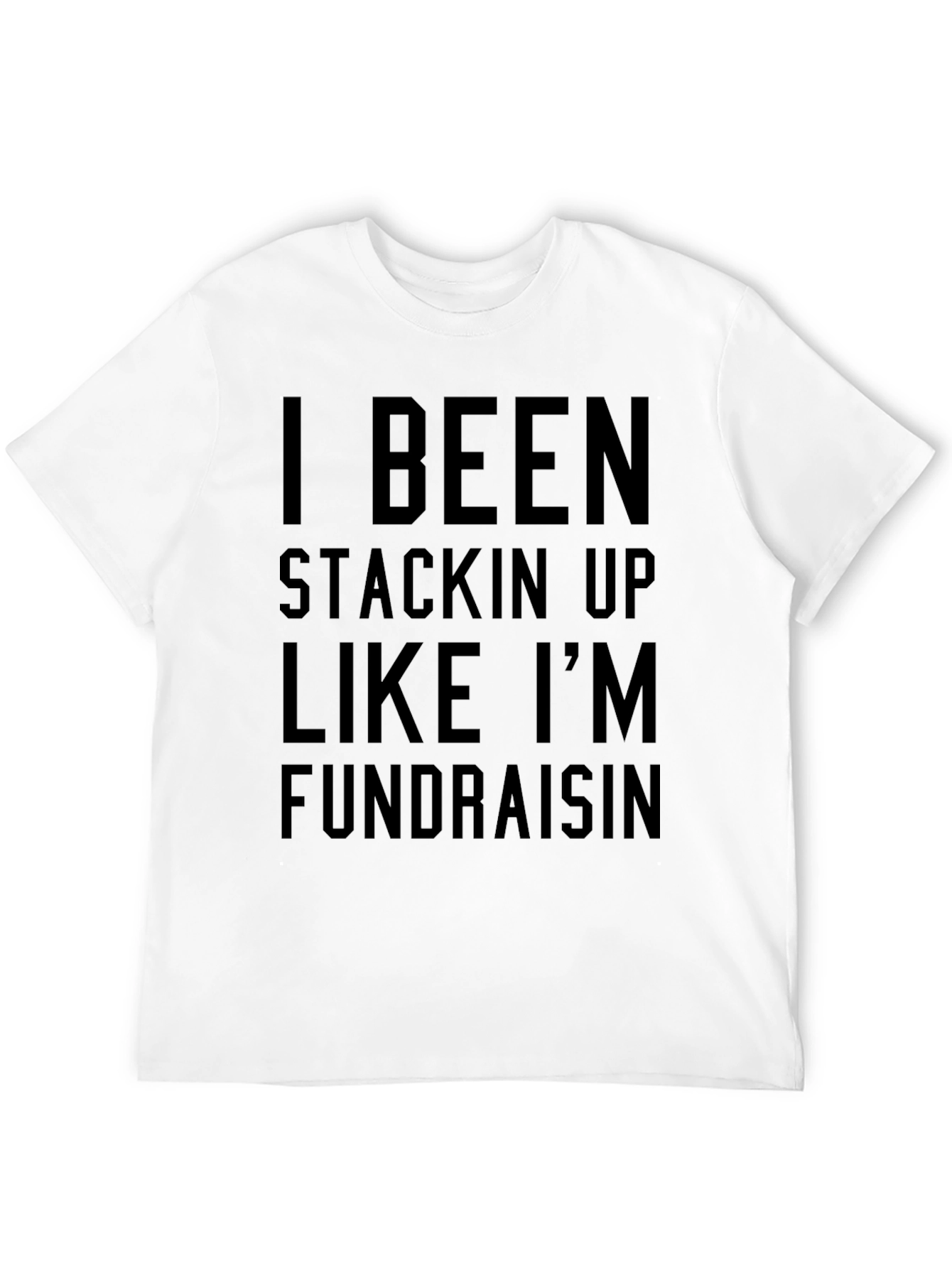 Stackin Up Fundraising Mens Black T-Shirt
