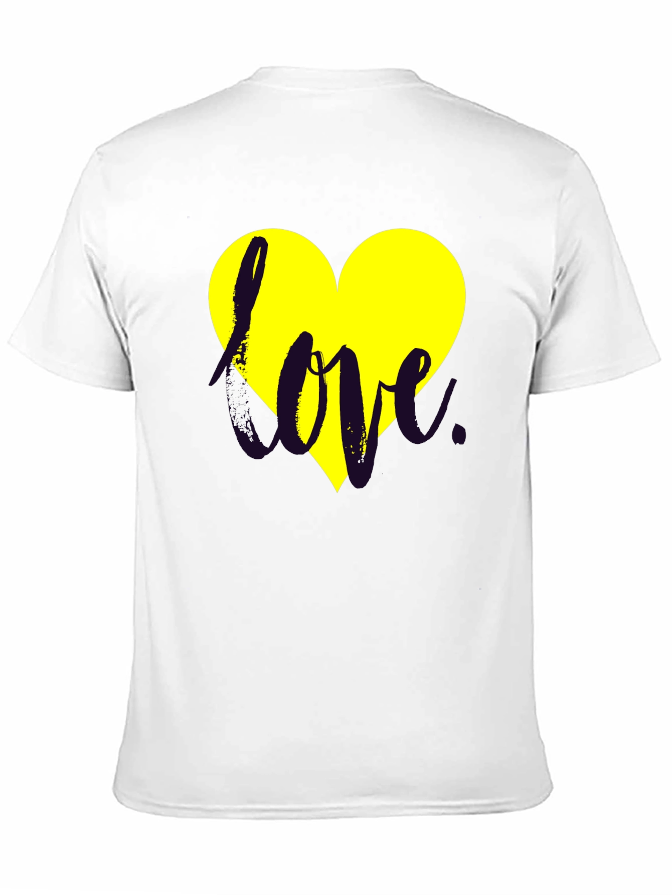 Love Heart Graphic Black Tee