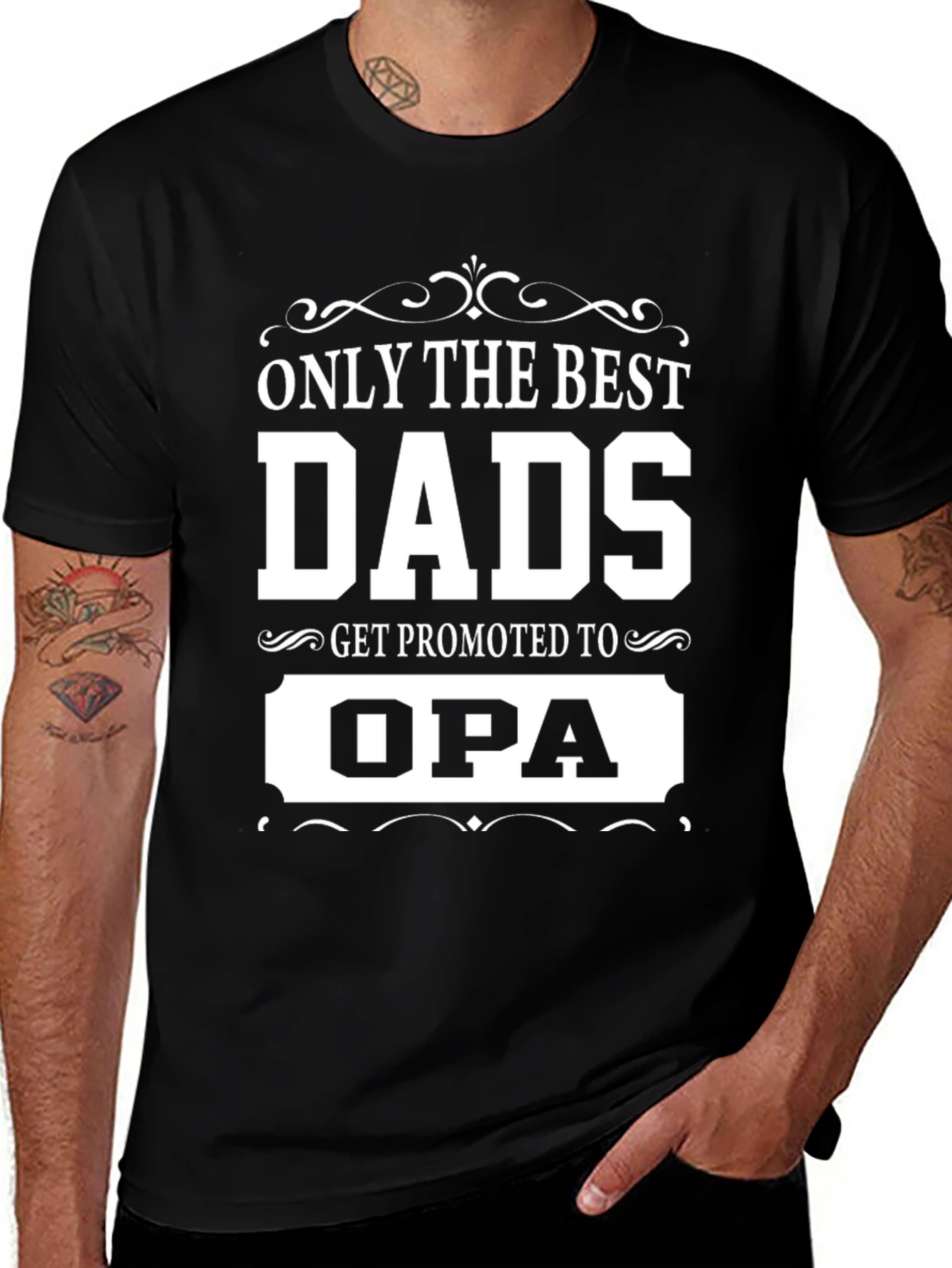 Best Dads Get Promoted to Opa T-Shirt