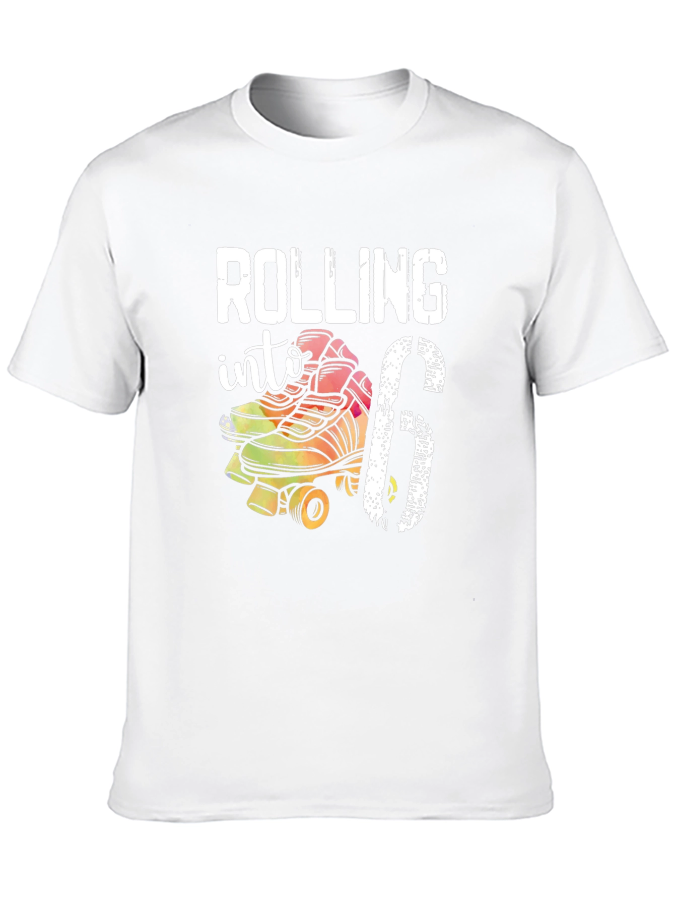 Rolling Into 6th Birthday Roller Skate T-Shirt