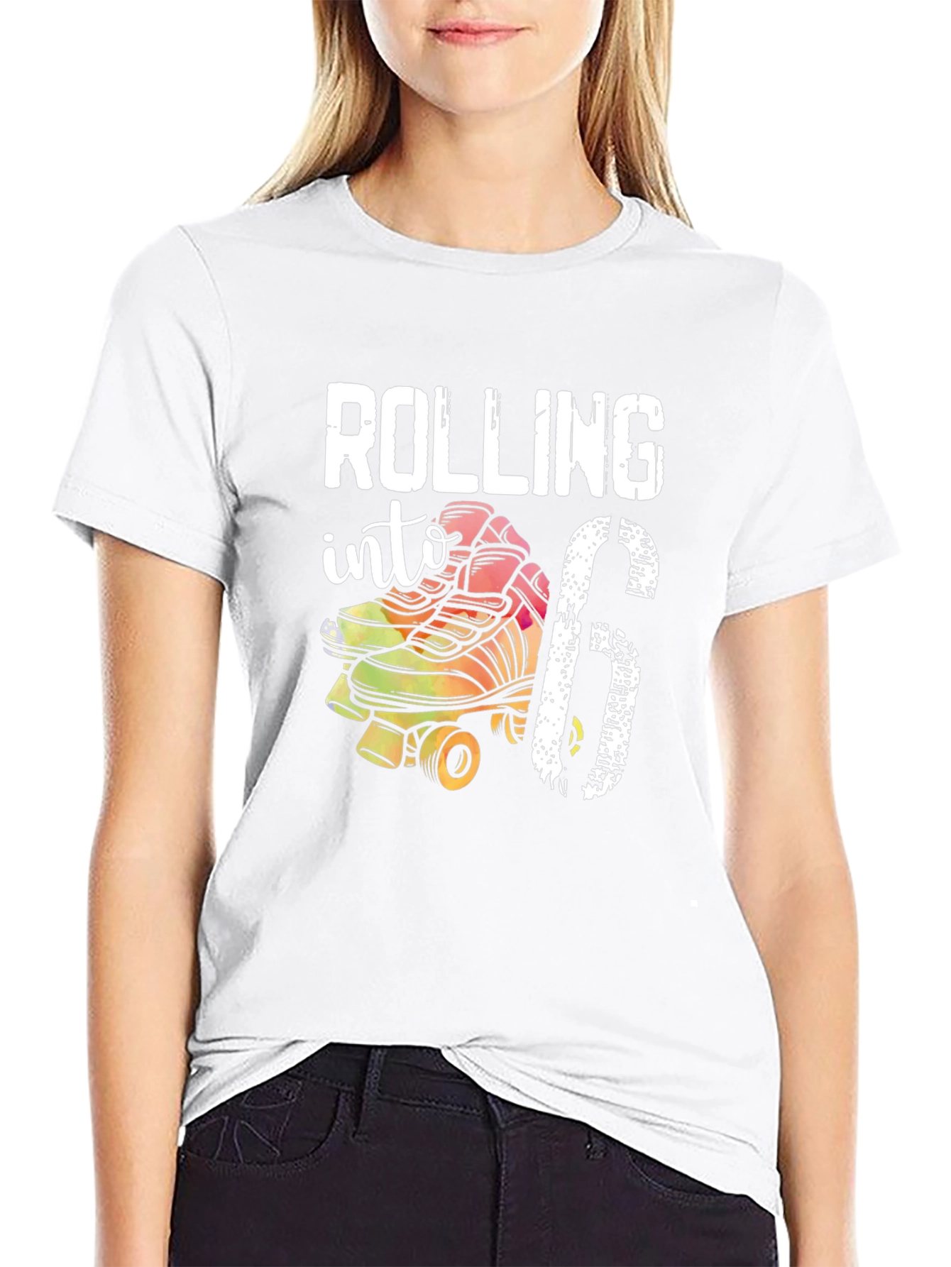 Rolling Into 6th Birthday Roller Skate T-Shirt