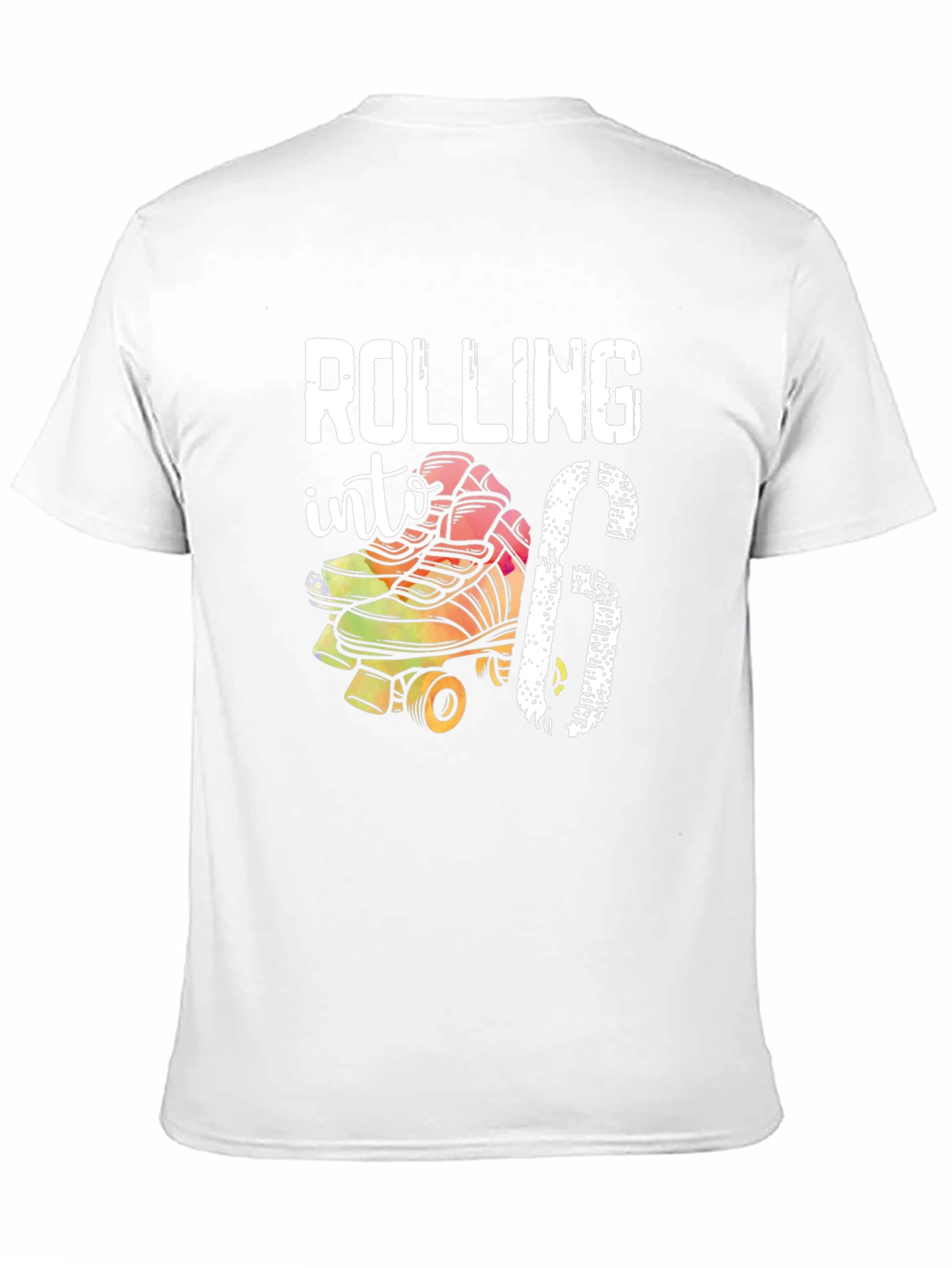 Rolling Into 6th Birthday Roller Skate T-Shirt