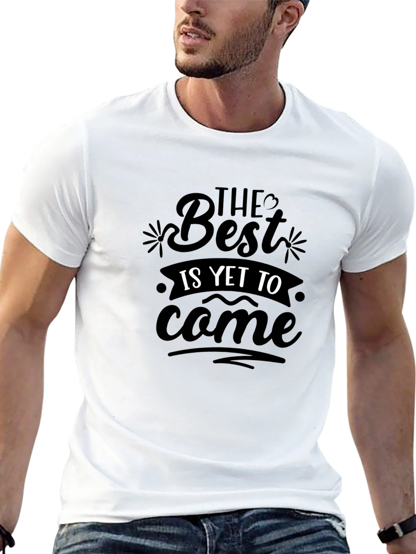 The Best is Yet to Come Black Graphic Tee