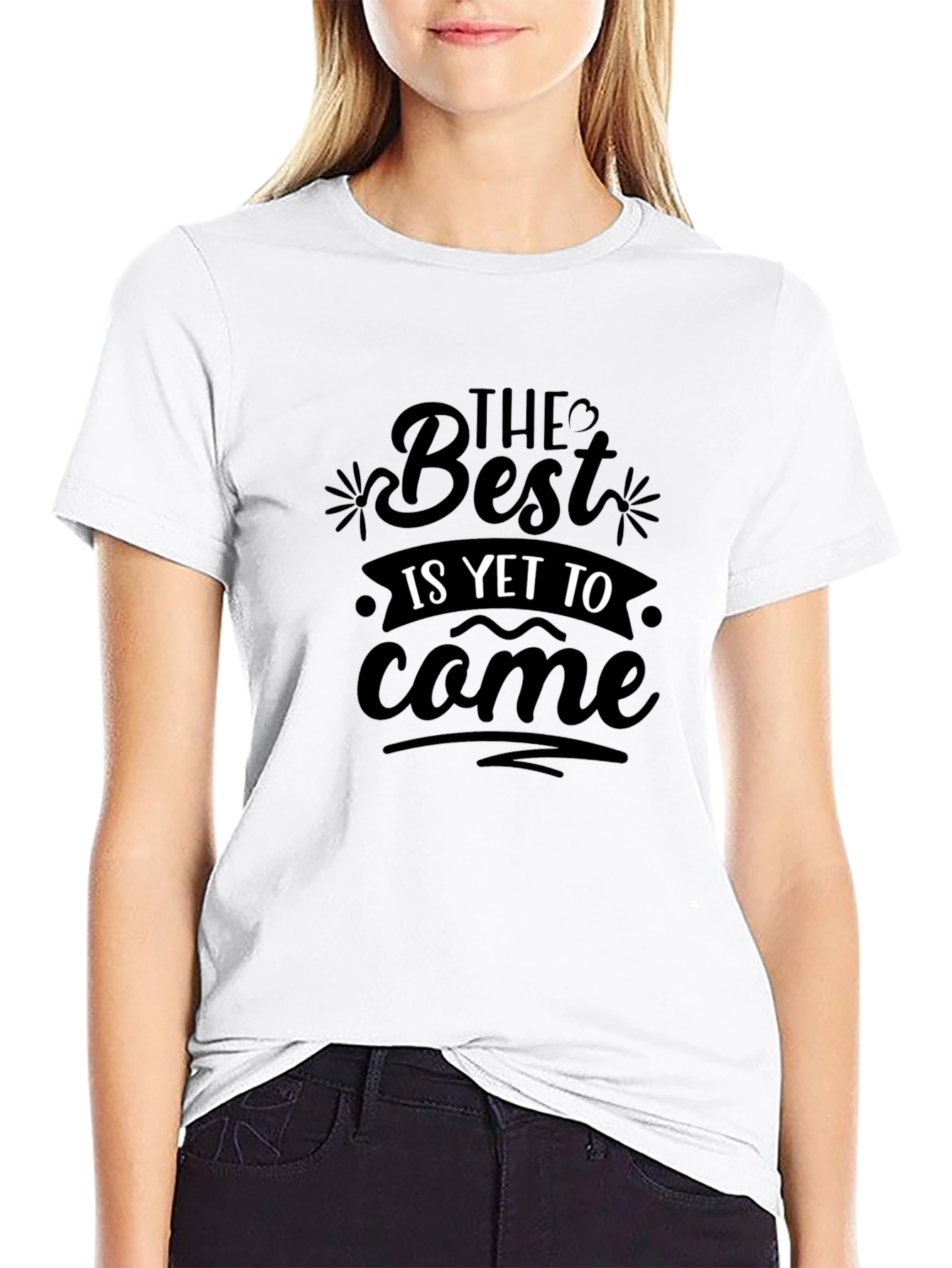 The Best is Yet to Come Black Graphic Tee