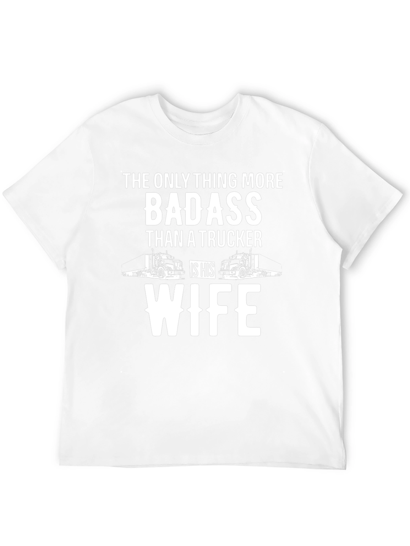 Trucker Wife Badass Graphic T-Shirt