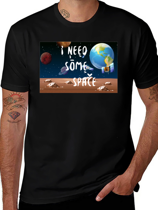I Need Some Space Black T-Shirt