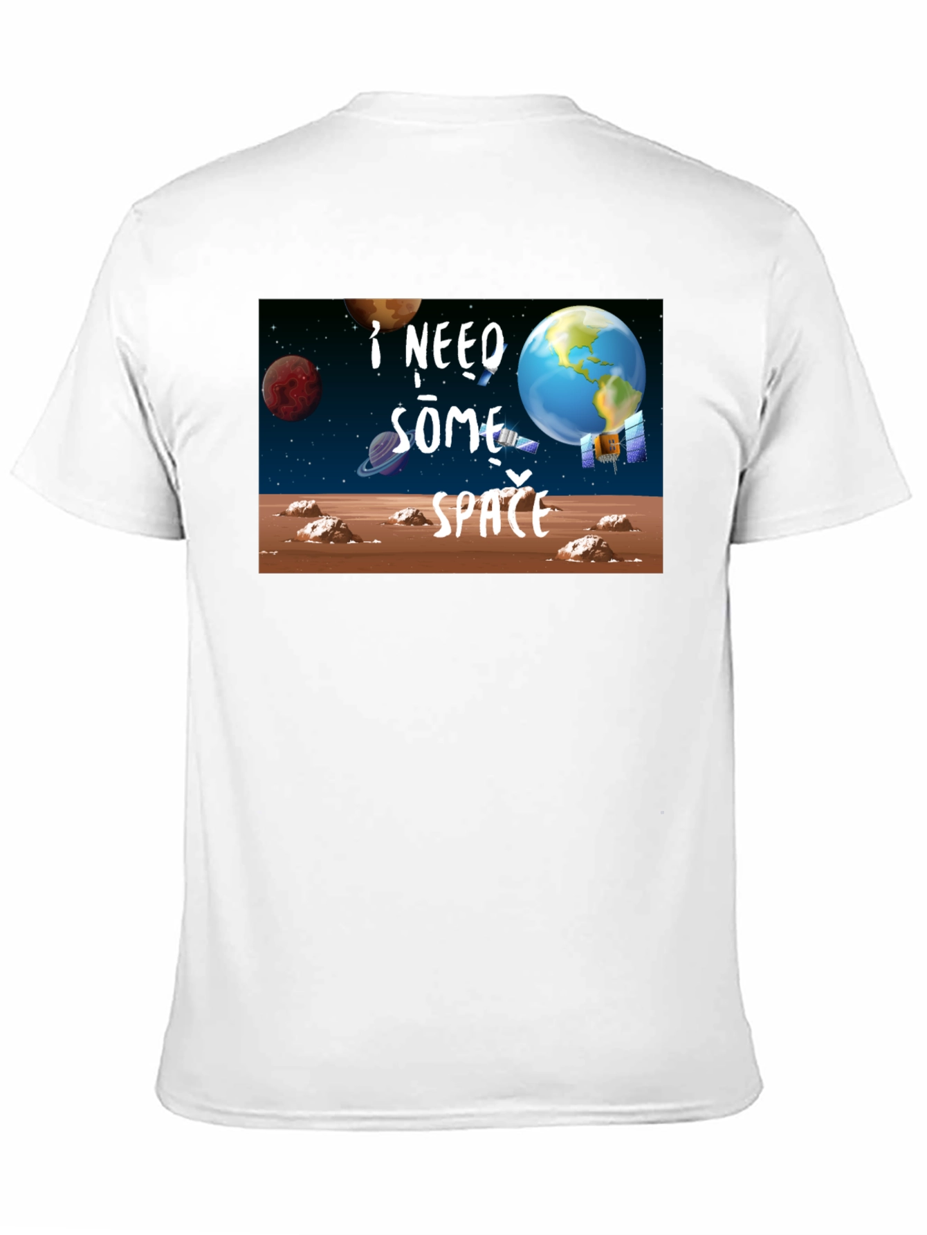 I Need Some Space Black T-Shirt