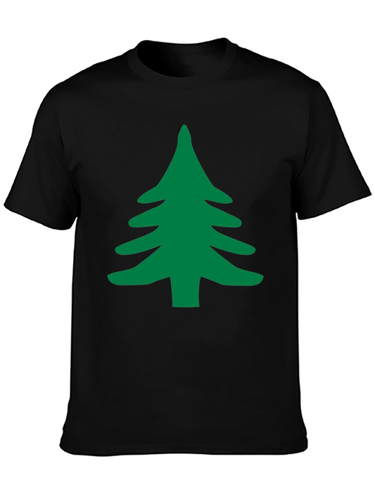 Evergreen Tree Black T-Shirt