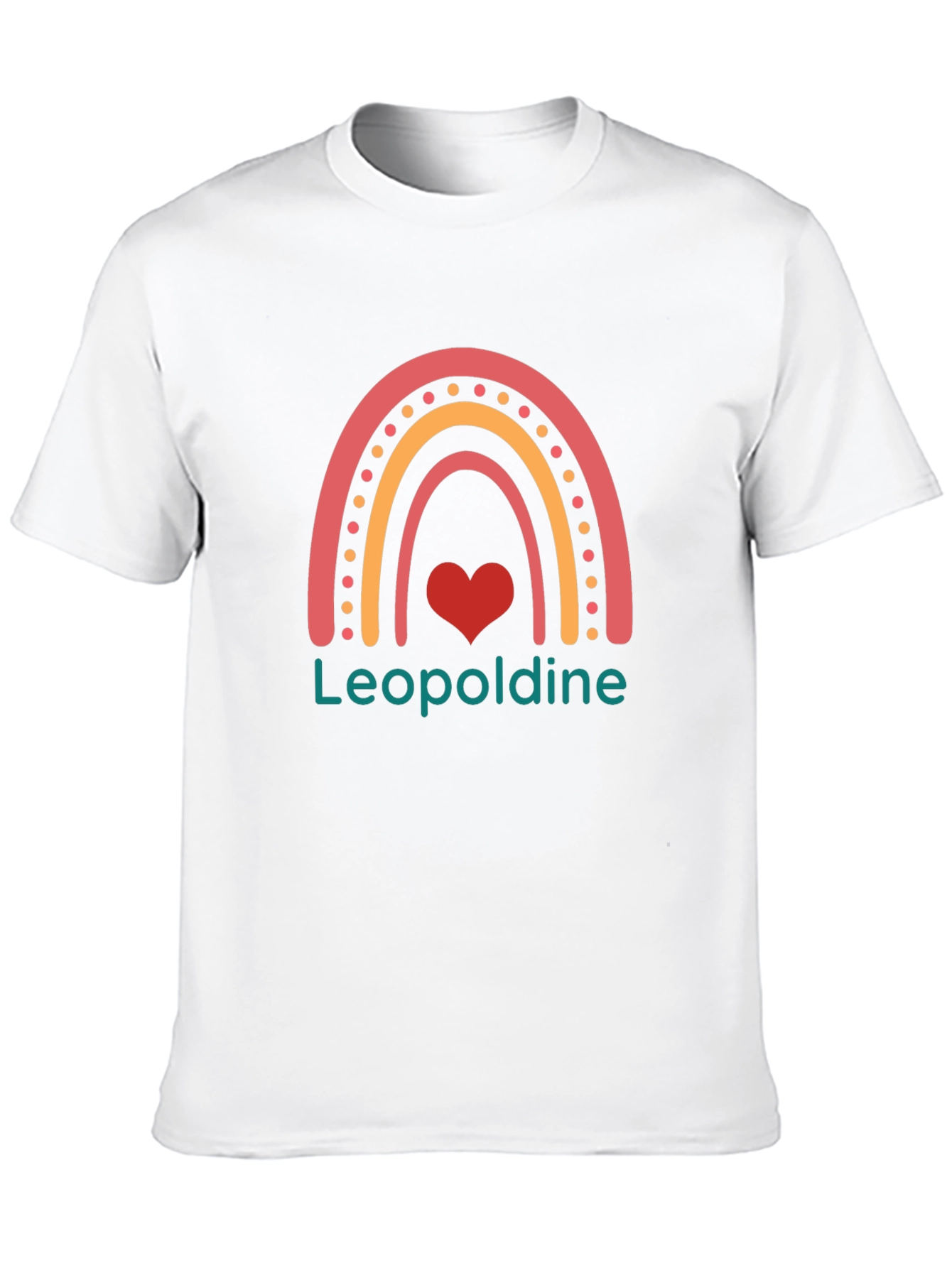 Leopoldine Rainbow Heart Graphic Tee