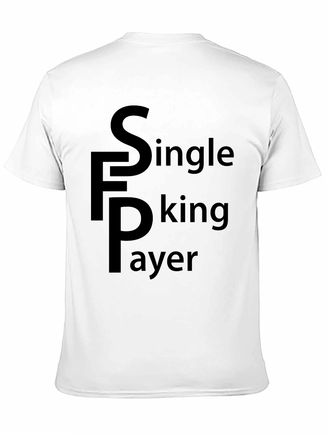 Single F Player Black Tee
