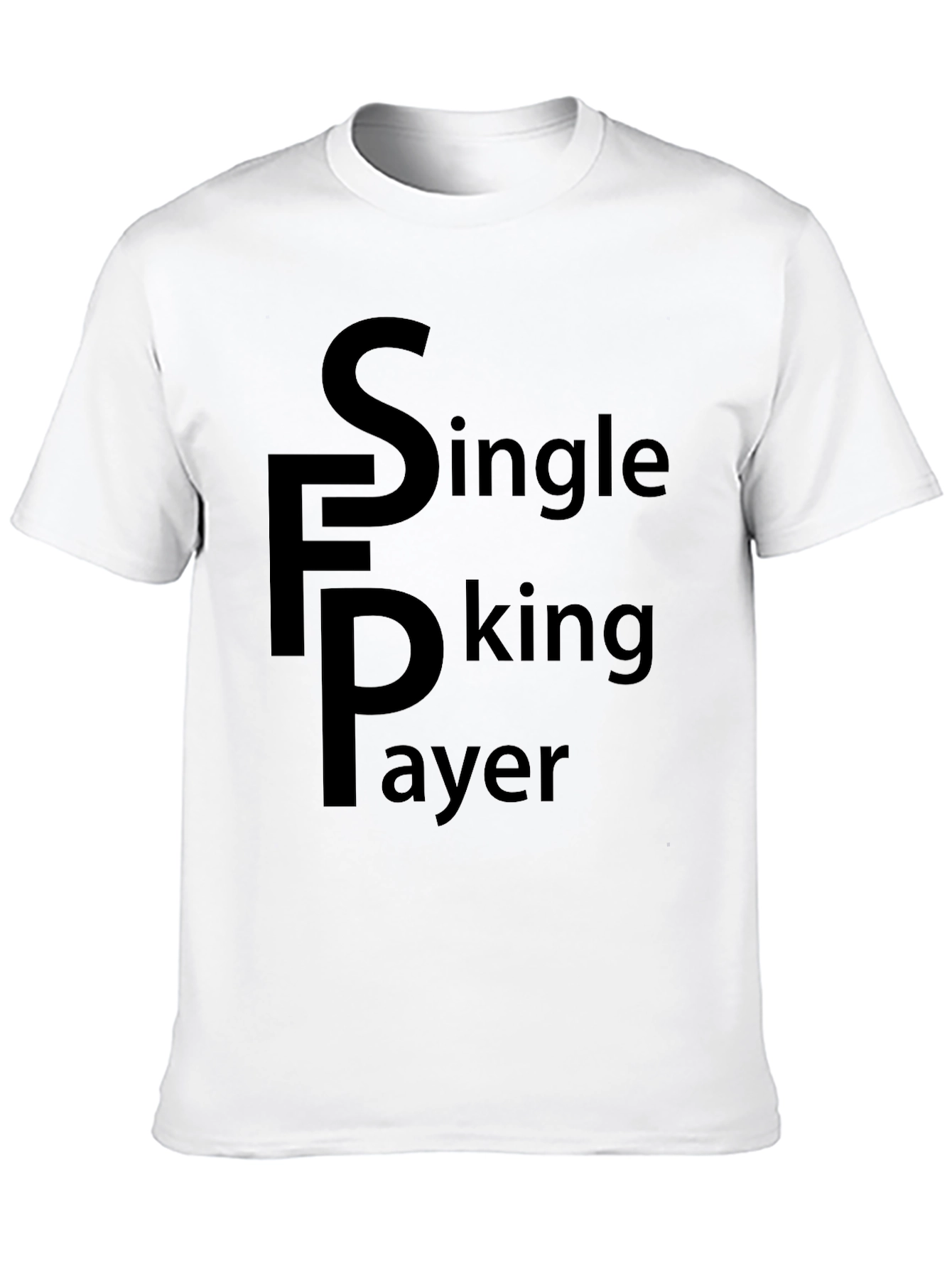 Single F Player Black Tee