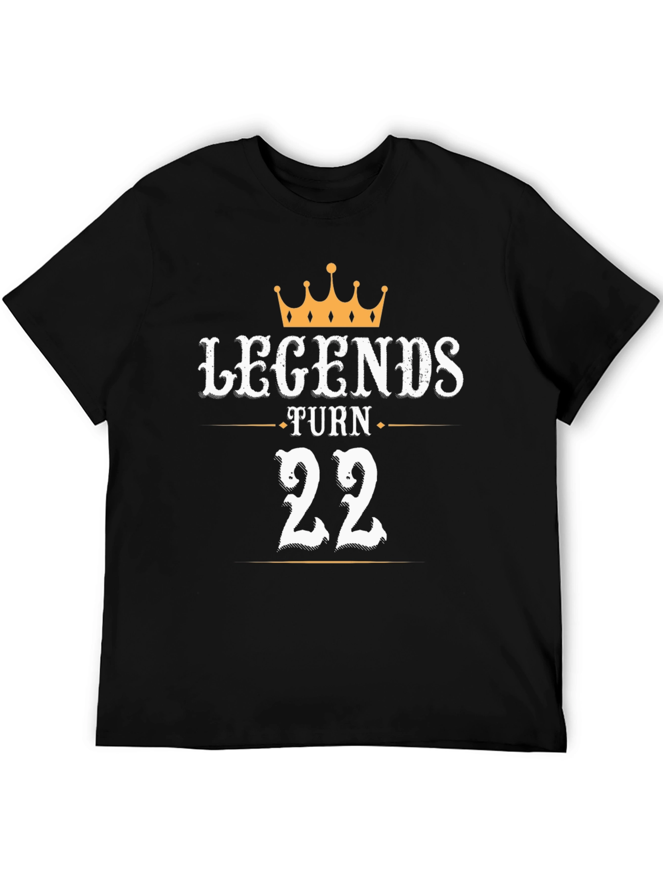 Legends Turn 22 Black Graphic Tee