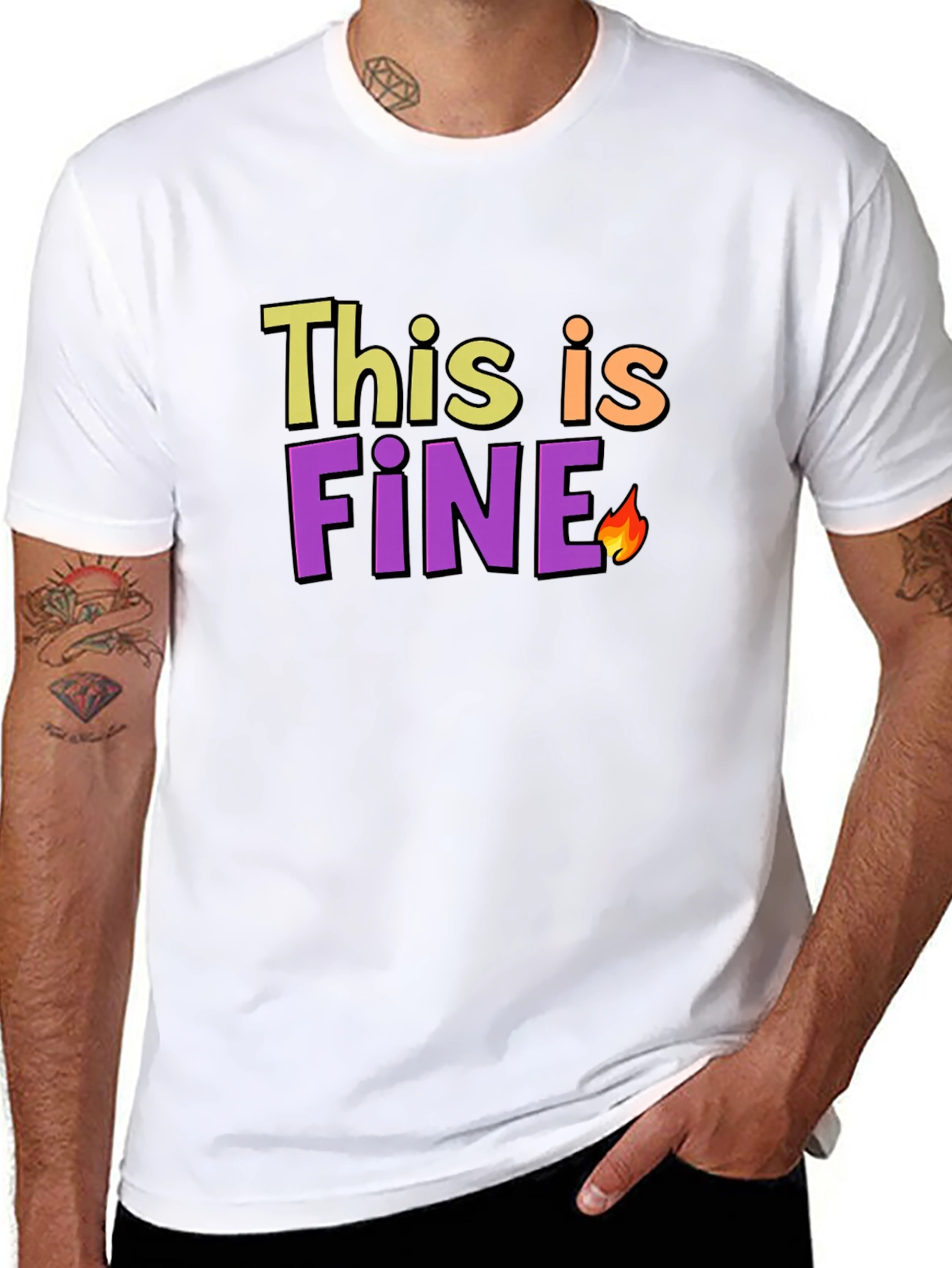 This is Fine Meme Black T-Shirt