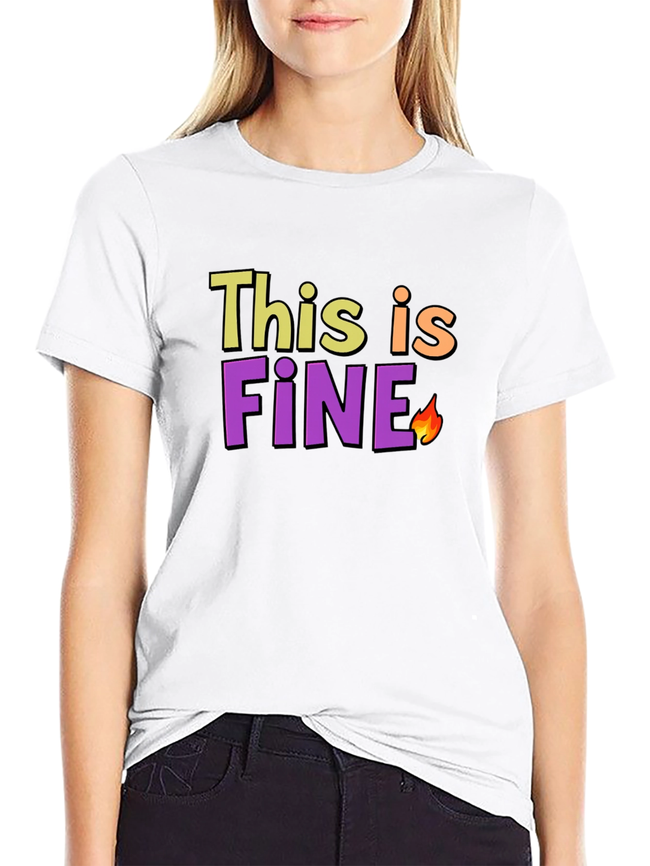 This is Fine Meme Black T-Shirt