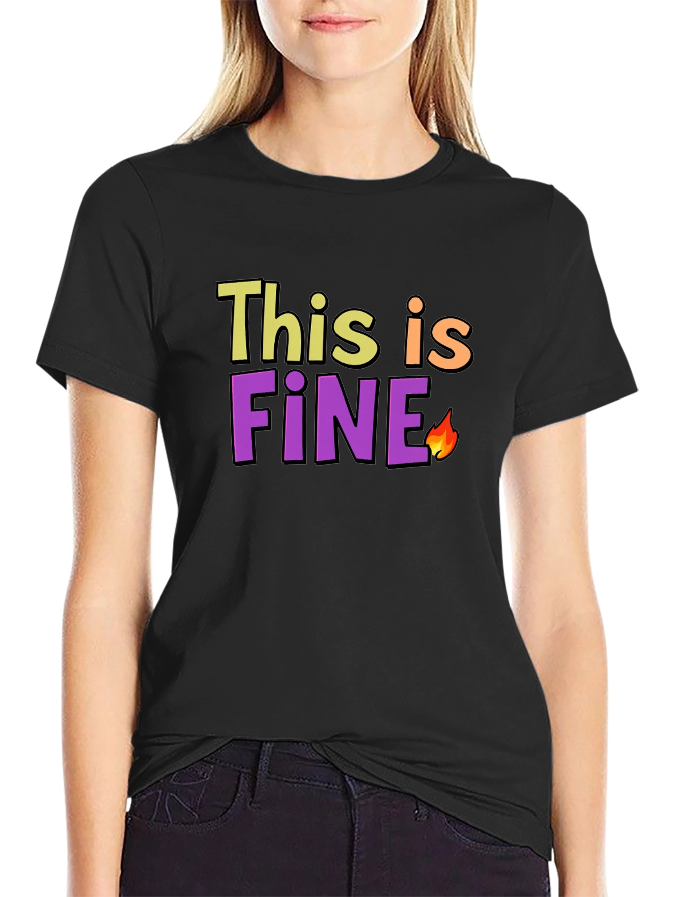 This is Fine Meme Black T-Shirt