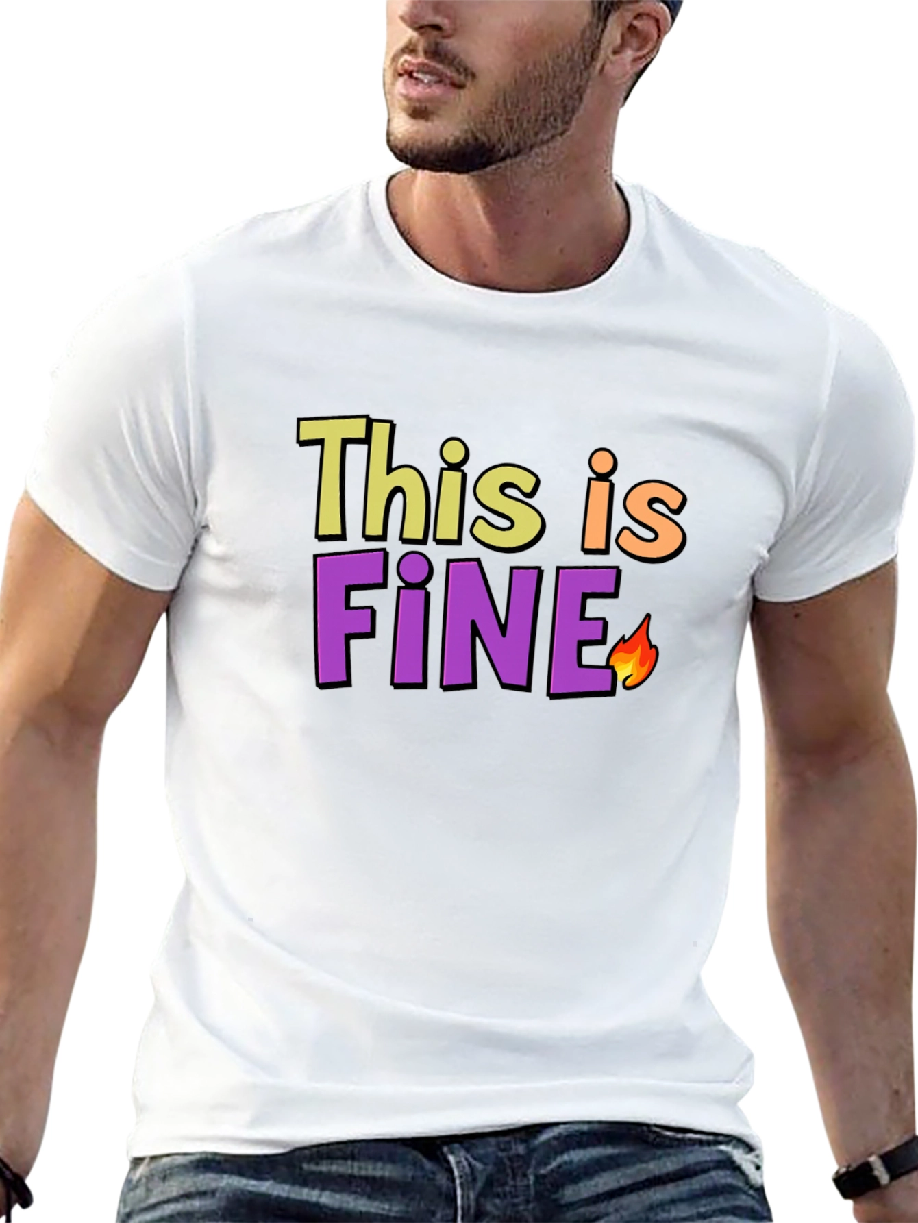 This is Fine Meme Black T-Shirt