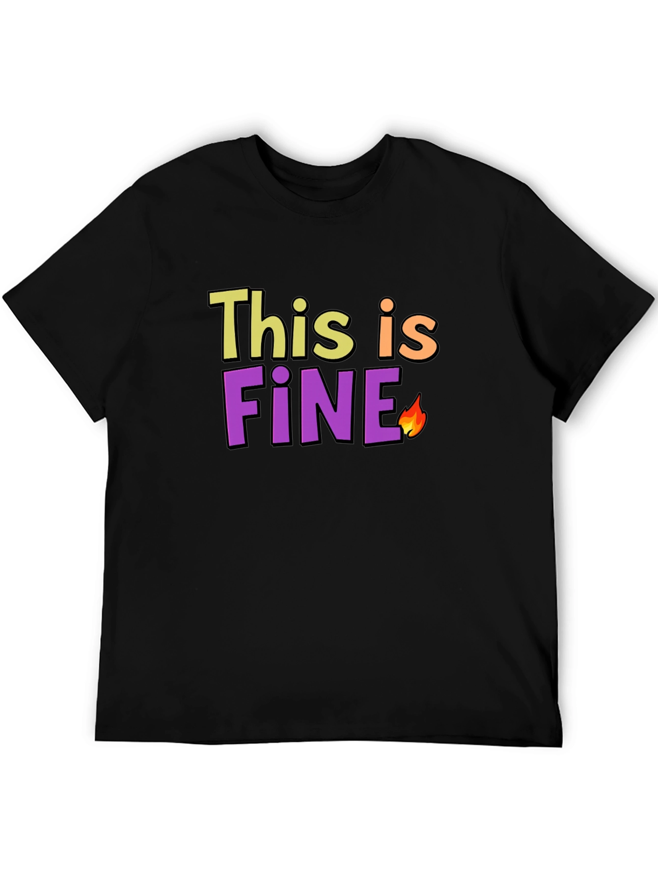 This is Fine Meme Black T-Shirt
