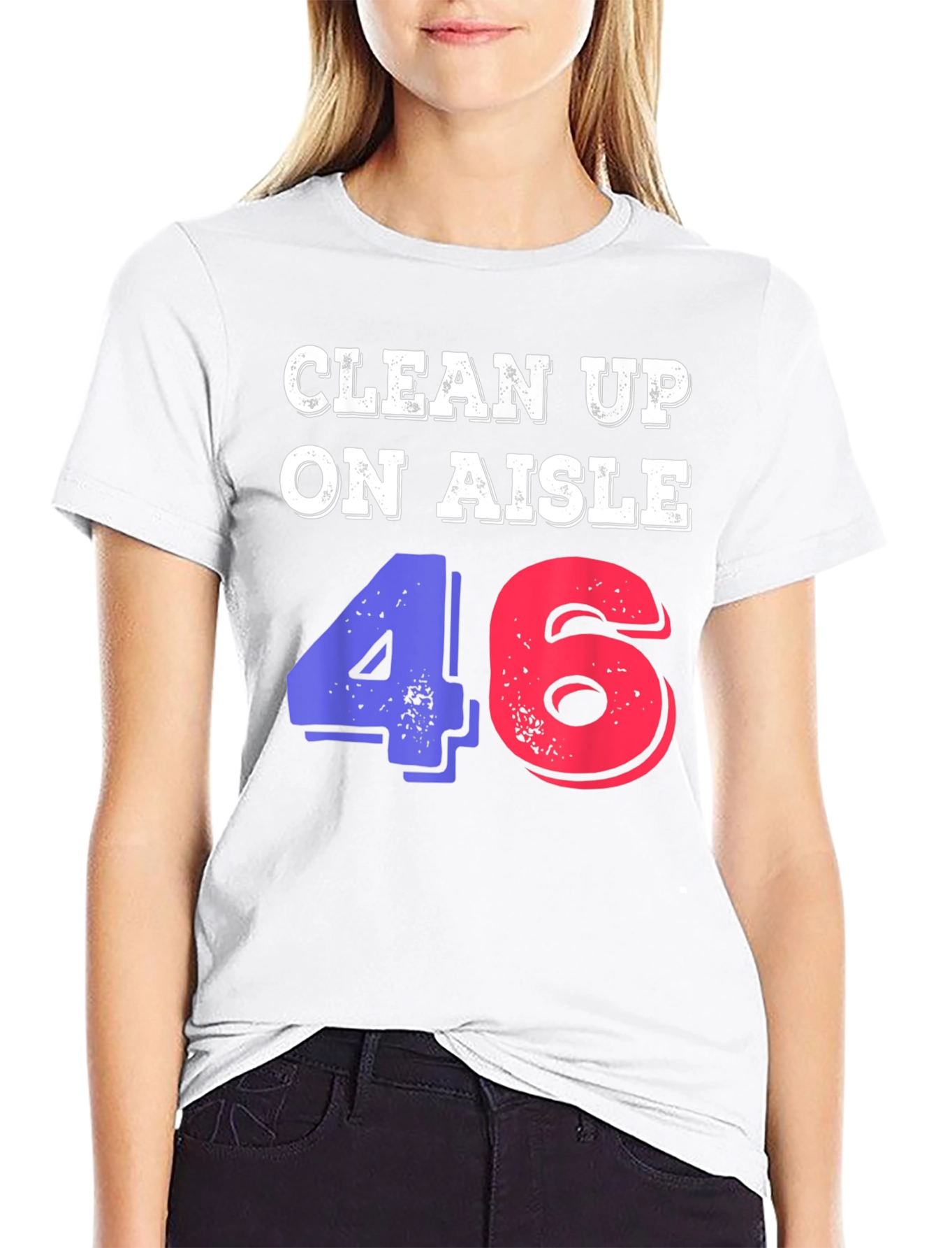 Clean Up On Aisle 46 Novelty Graphic Tee