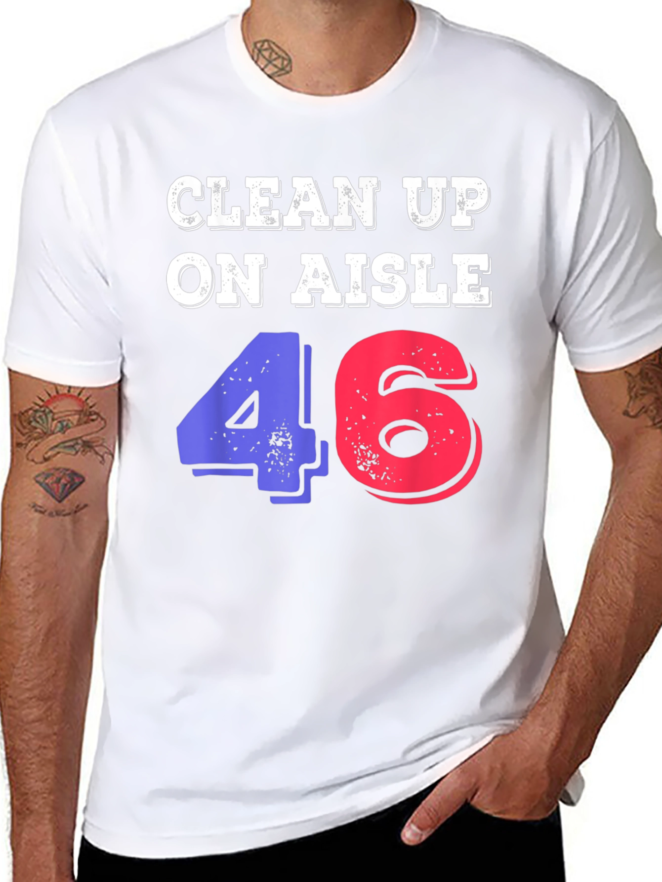Clean Up On Aisle 46 Novelty Graphic Tee