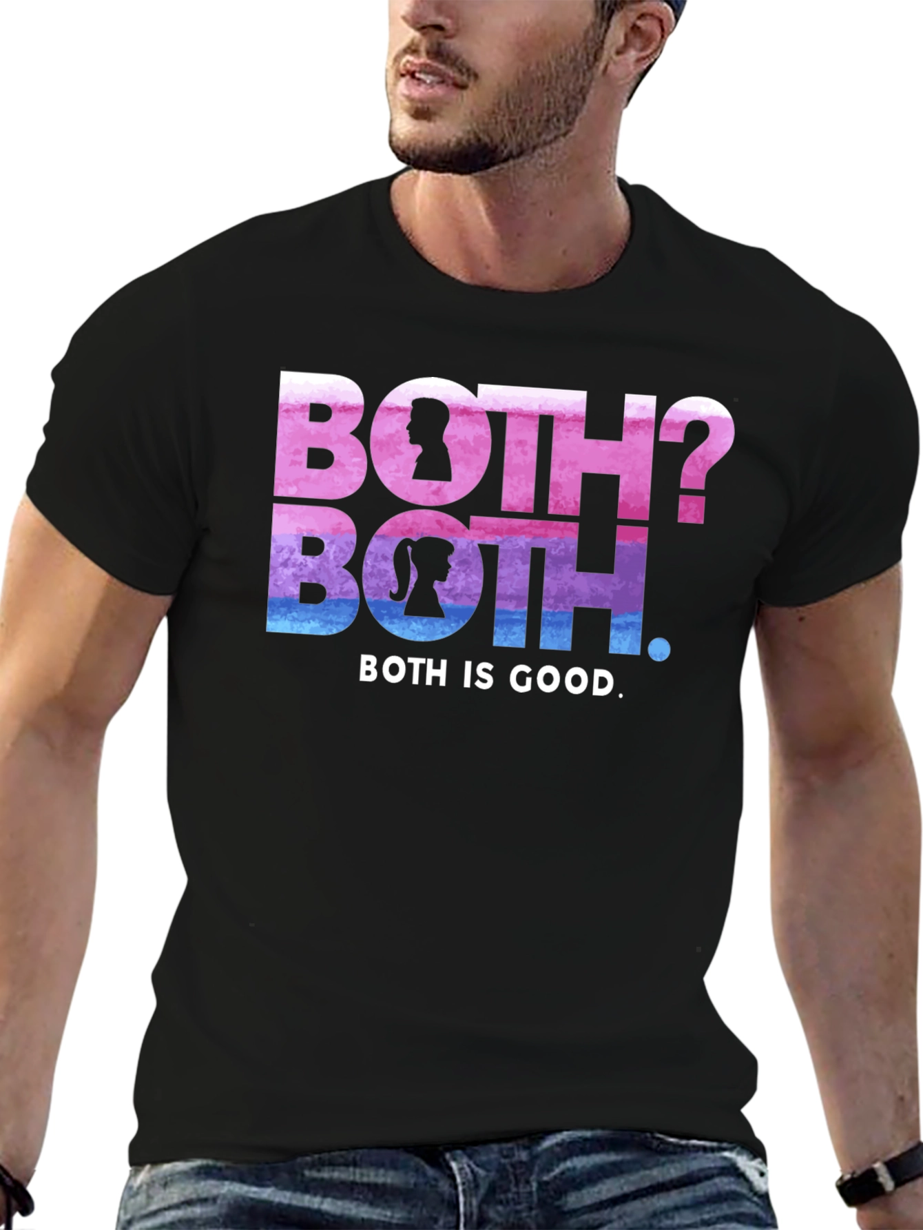 Bisexual Pride Both is Good Graphic Tee