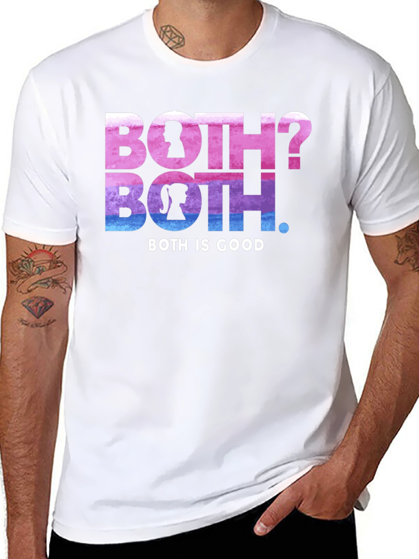 Bisexual Pride Both is Good Graphic Tee