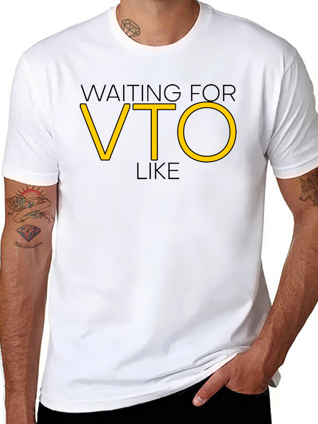 Waiting For VTO Like Funny Work T-Shirt