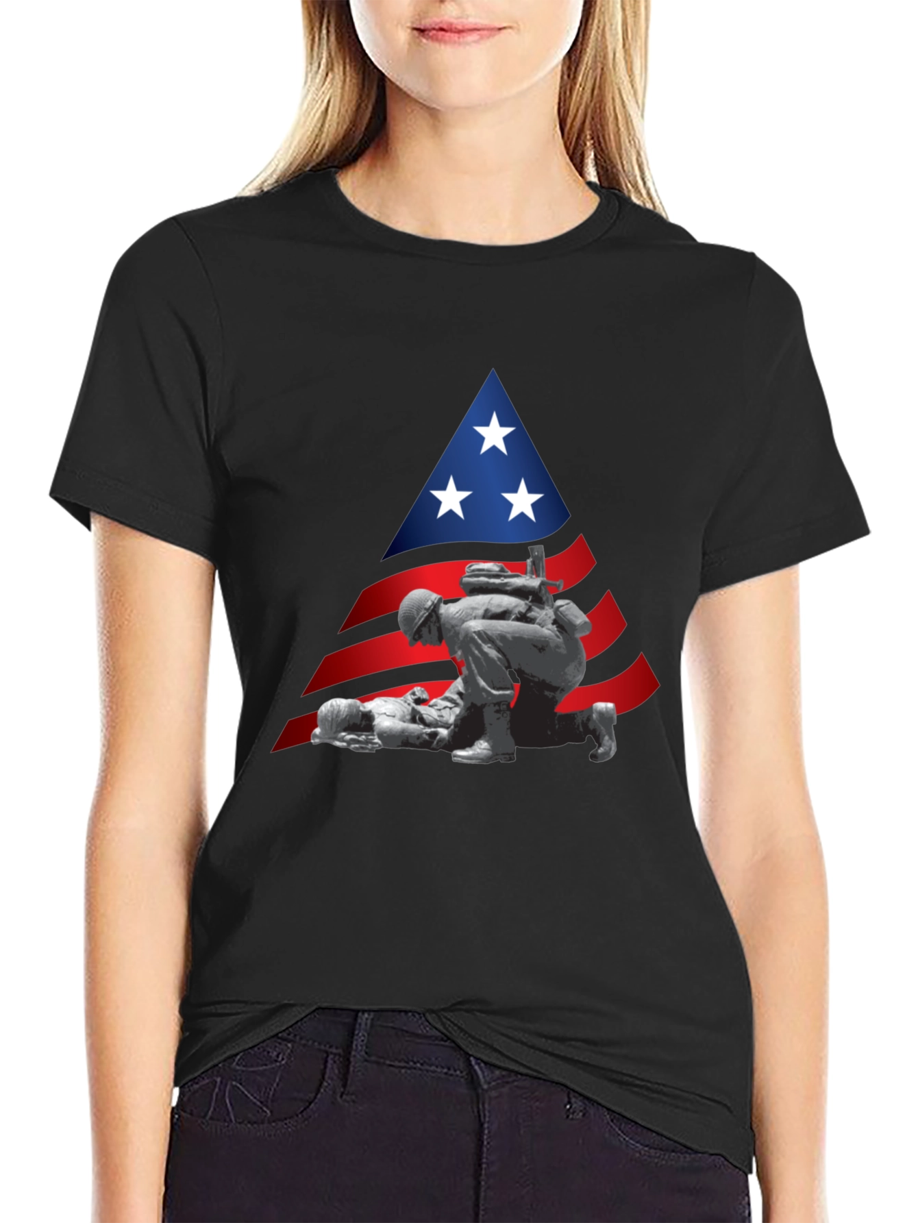 Patriotic Soldier T-Shirt - Support Our Troops!