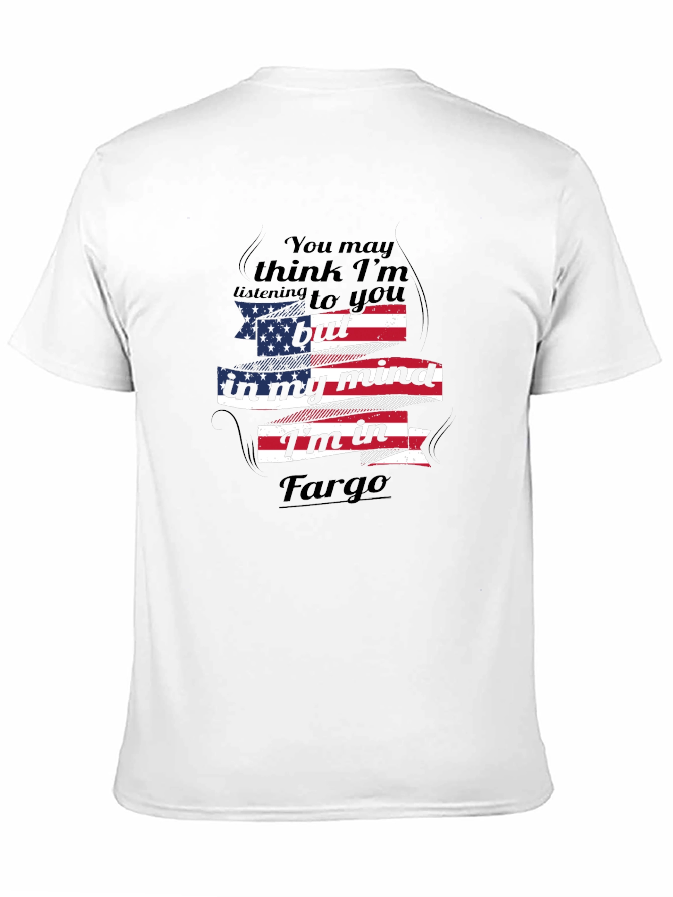 Fargo Mind T-Shirt American Flag Novelty Tee