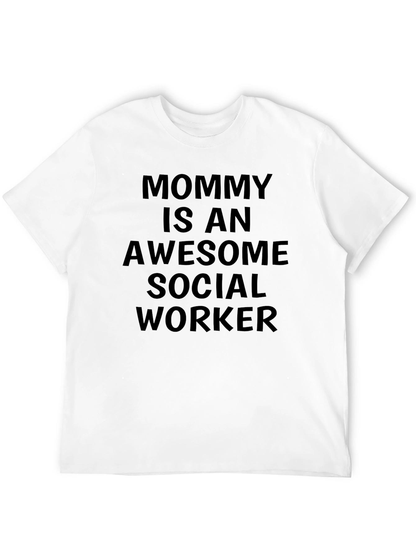 Awesome Social Worker Mommy T-Shirt - Black