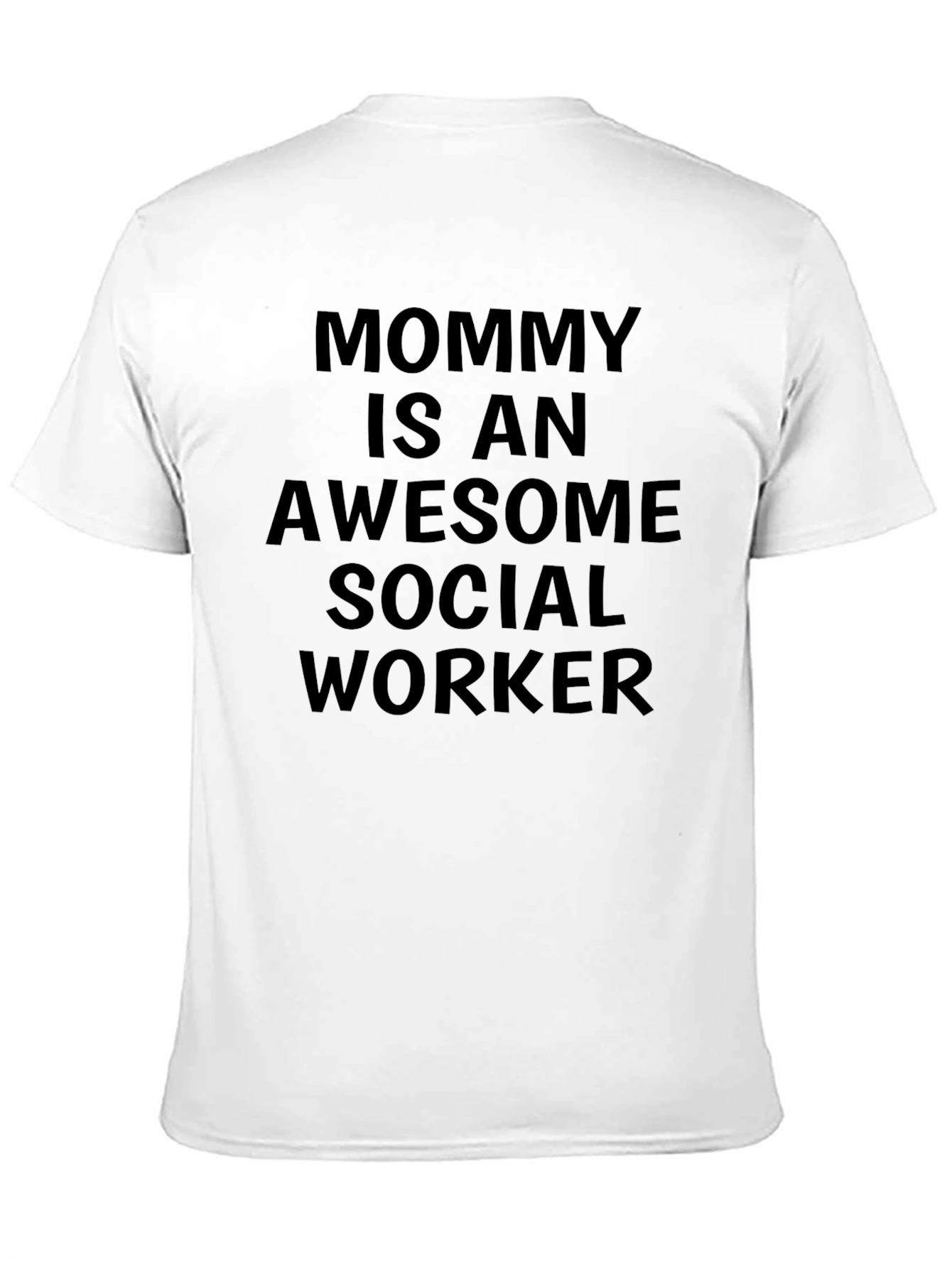 Awesome Social Worker Mommy T-Shirt - Black