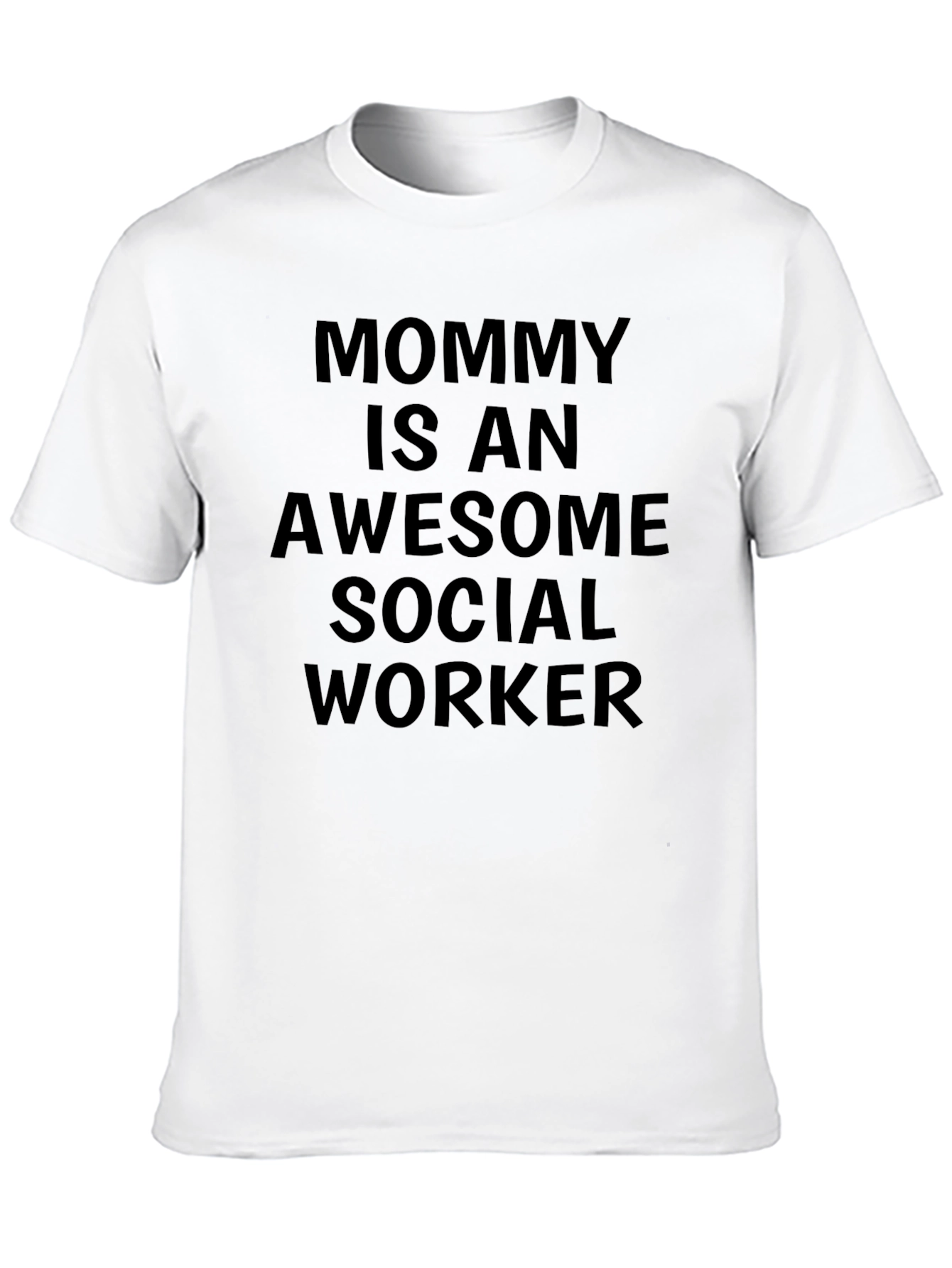 Awesome Social Worker Mommy T-Shirt - Black