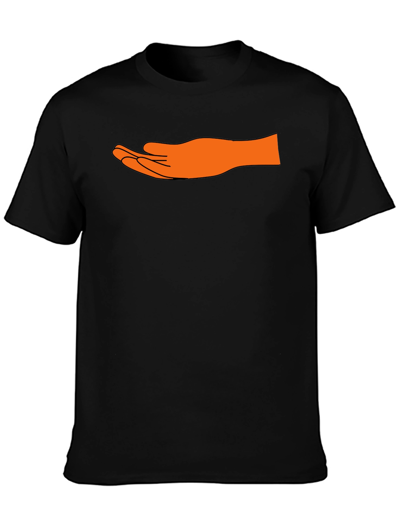 Hand Graphic Black T-Shirt - Unique Design