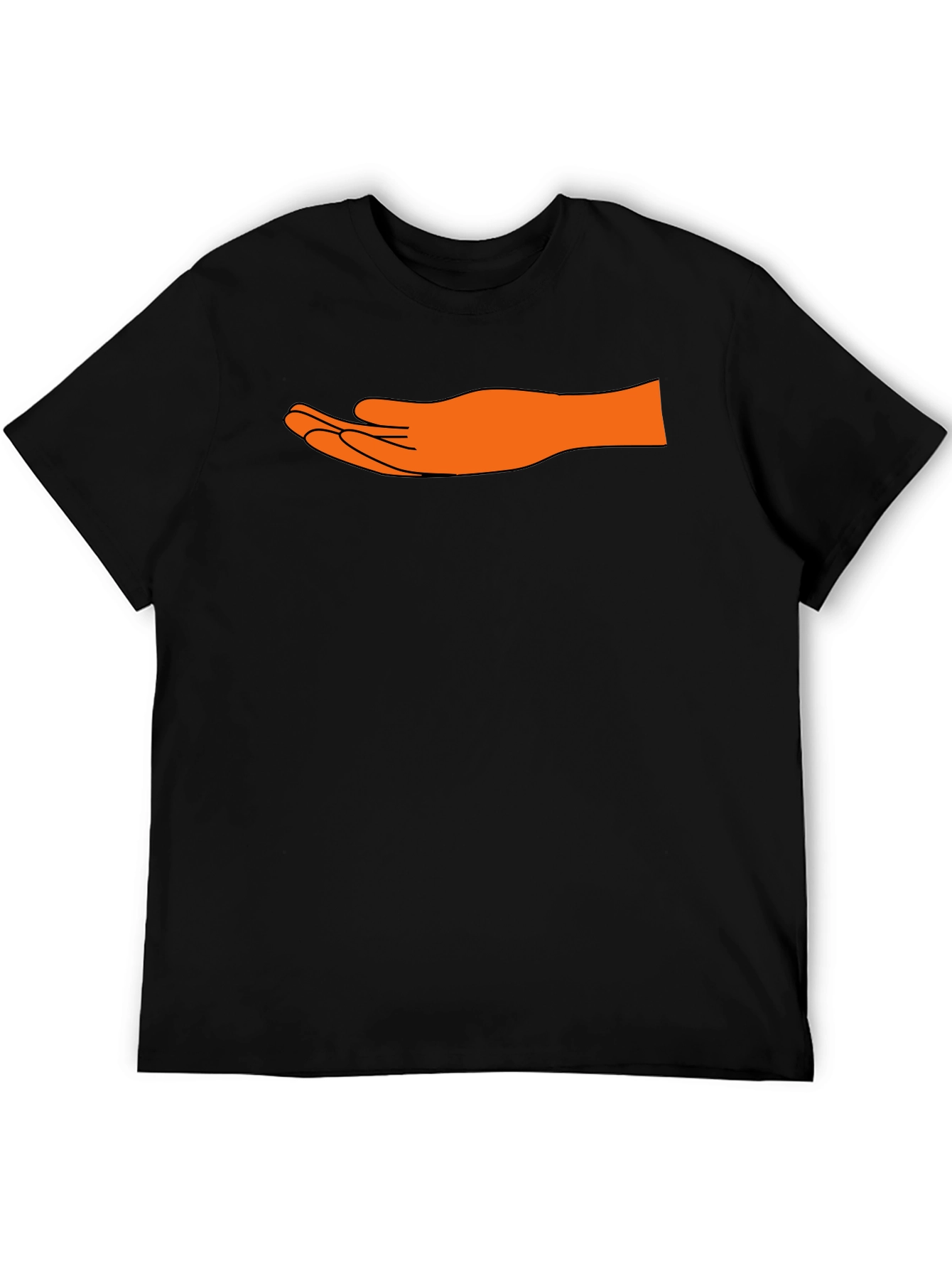 Hand Graphic Black T-Shirt - Unique Design