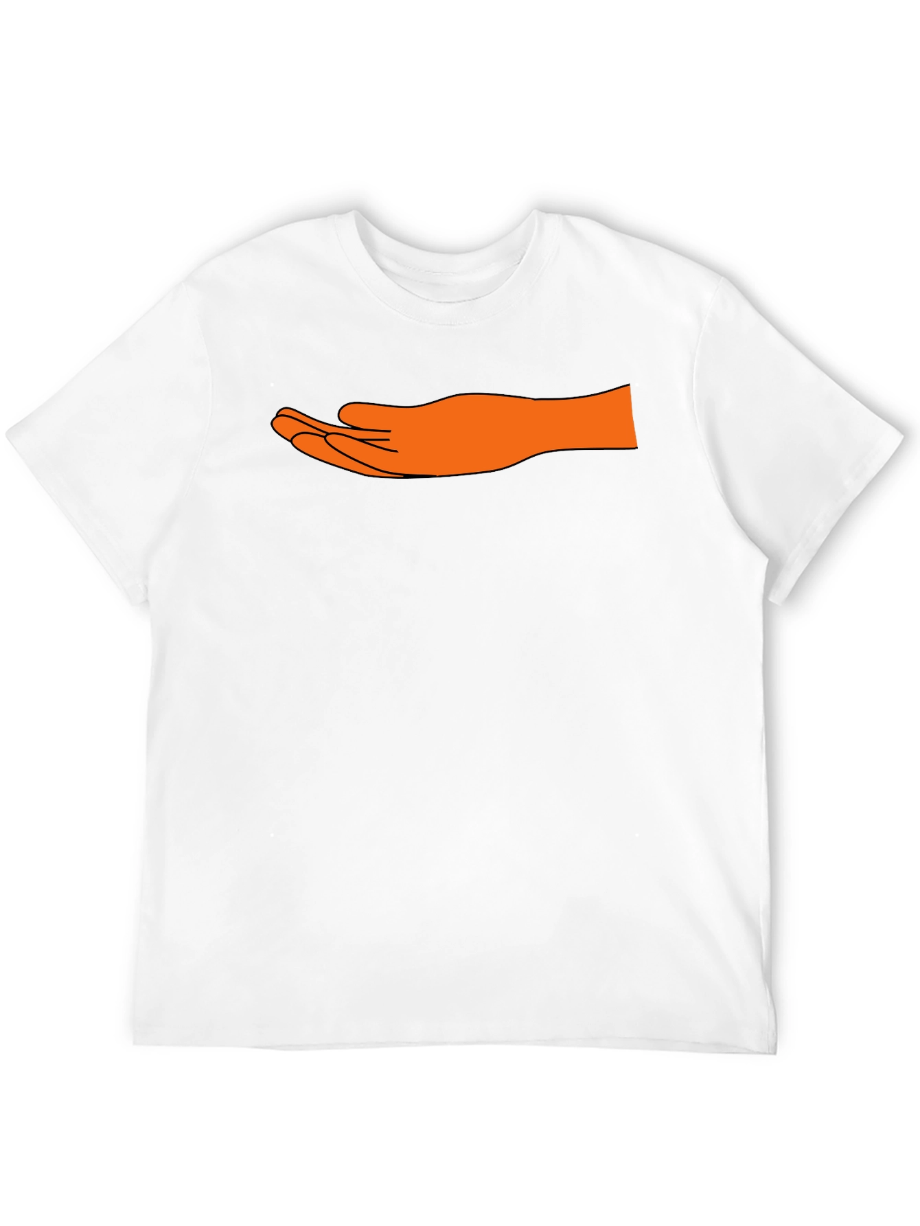 Hand Graphic Black T-Shirt - Unique Design