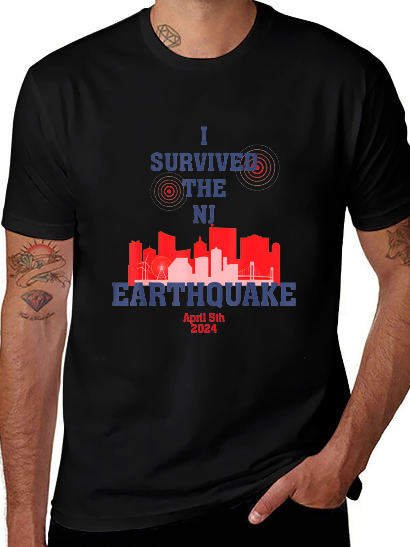 I Survived the NJ Earthquake April 5th 2024 T-Shirt