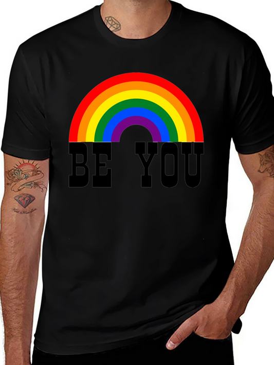Be You Rainbow Graphic Tee