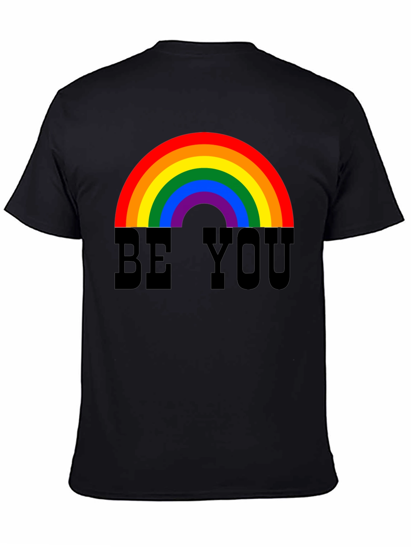 Be You Rainbow Graphic Tee