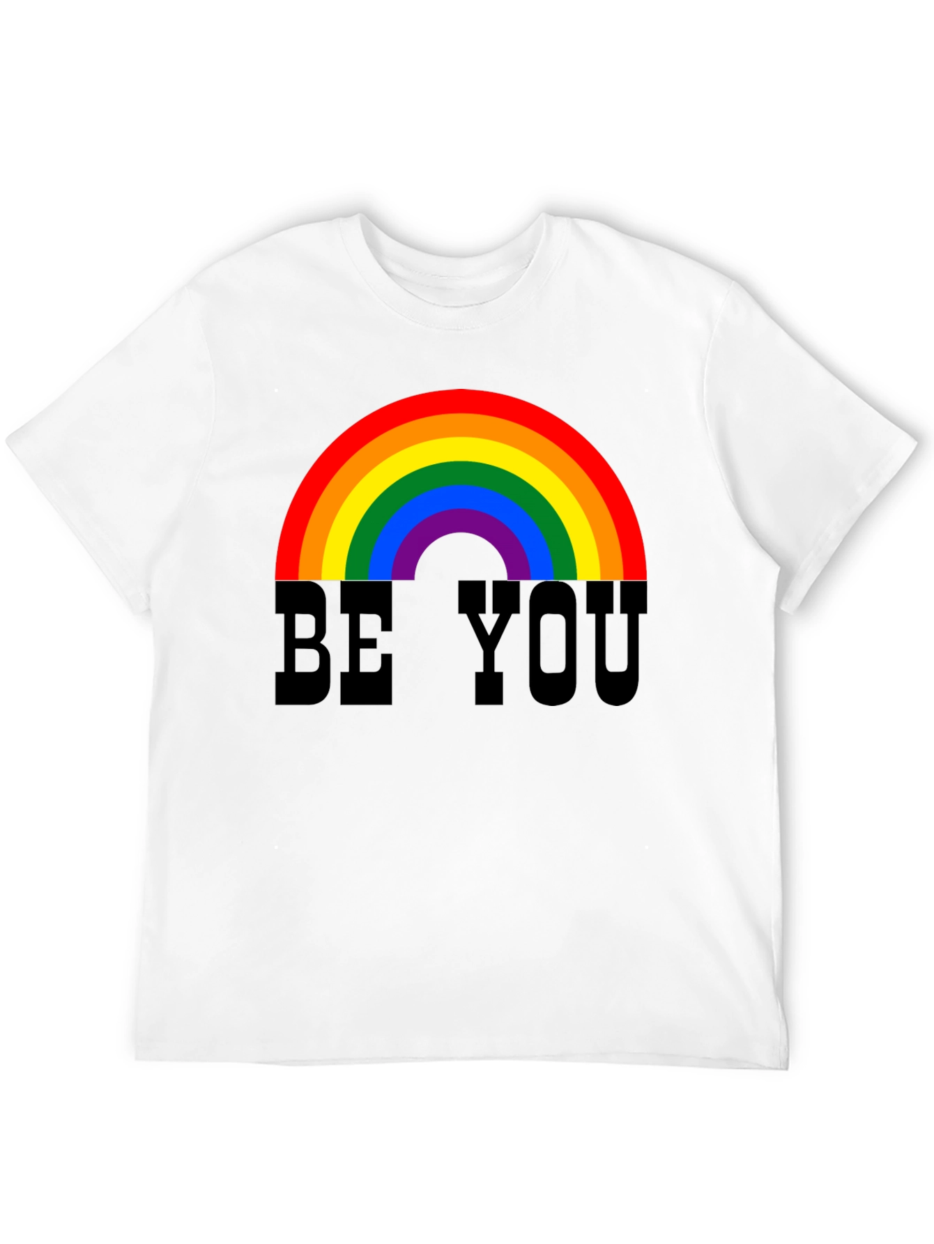 Be You Rainbow Graphic Tee