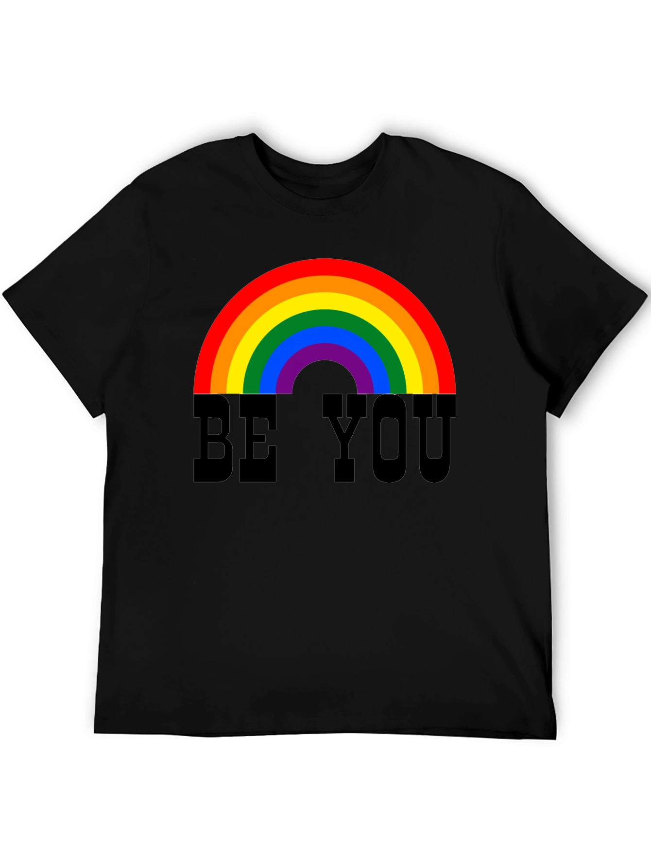 Be You Rainbow Graphic Tee