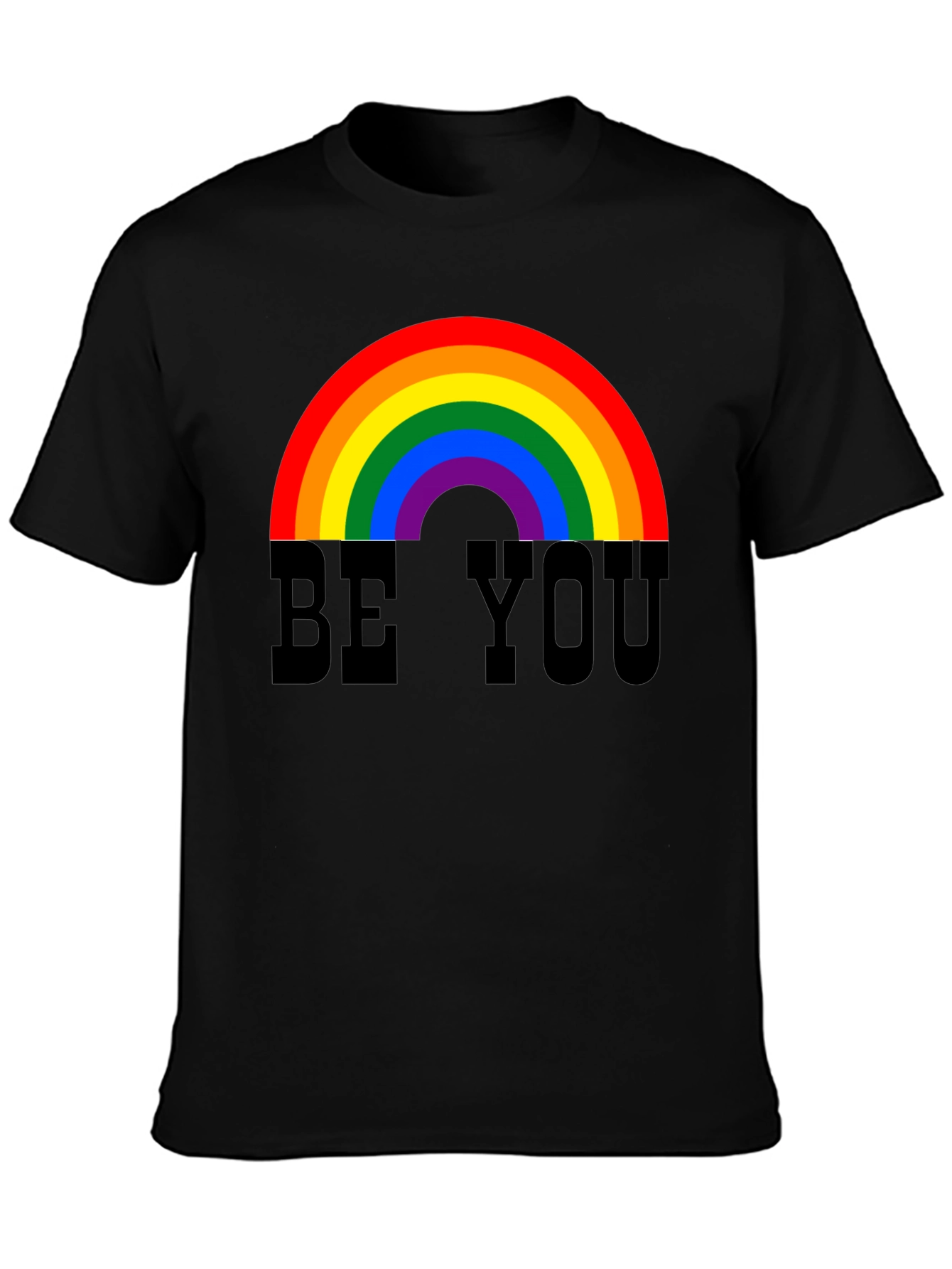 Be You Rainbow Graphic Tee