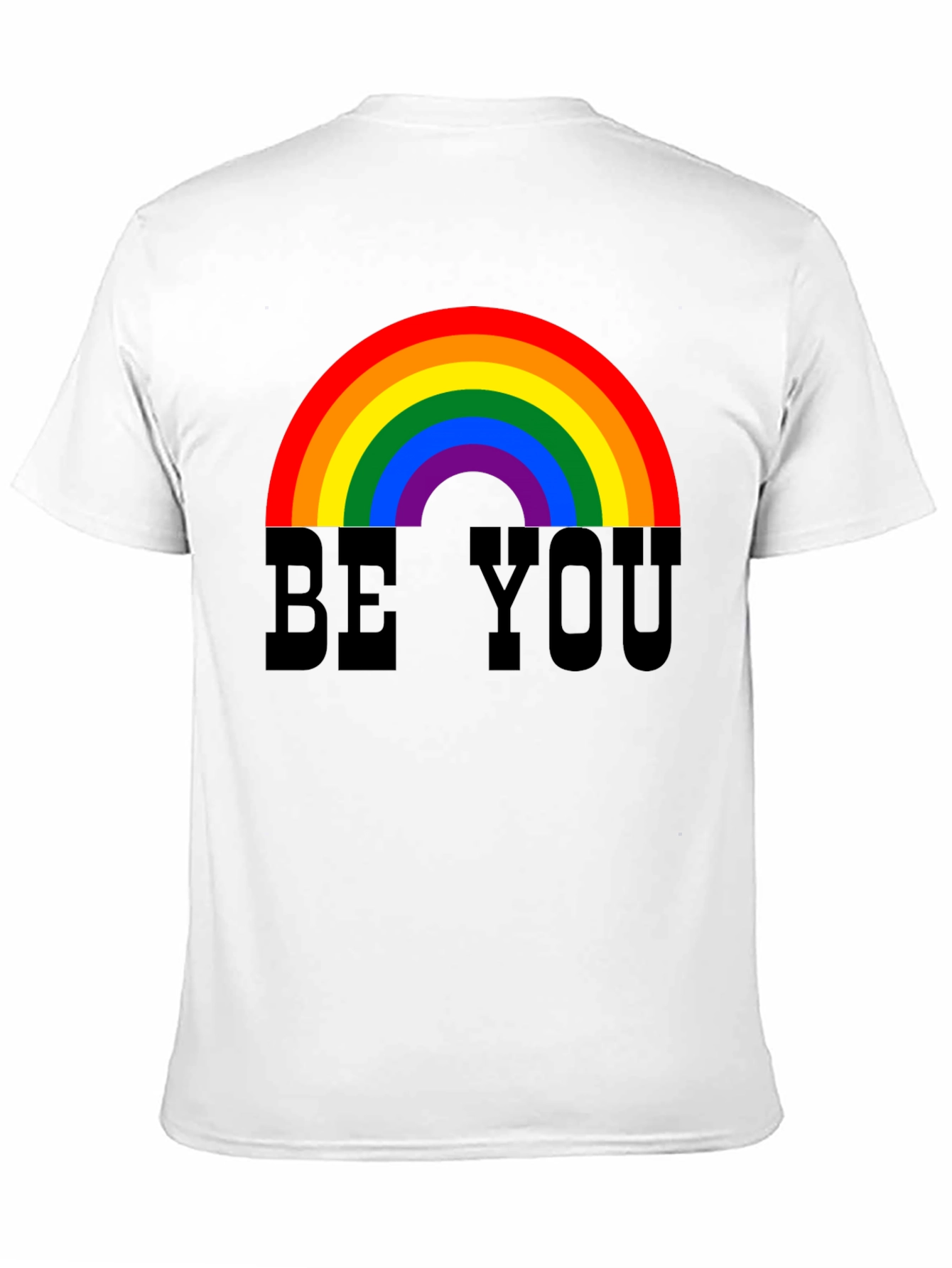 Be You Rainbow Graphic Tee