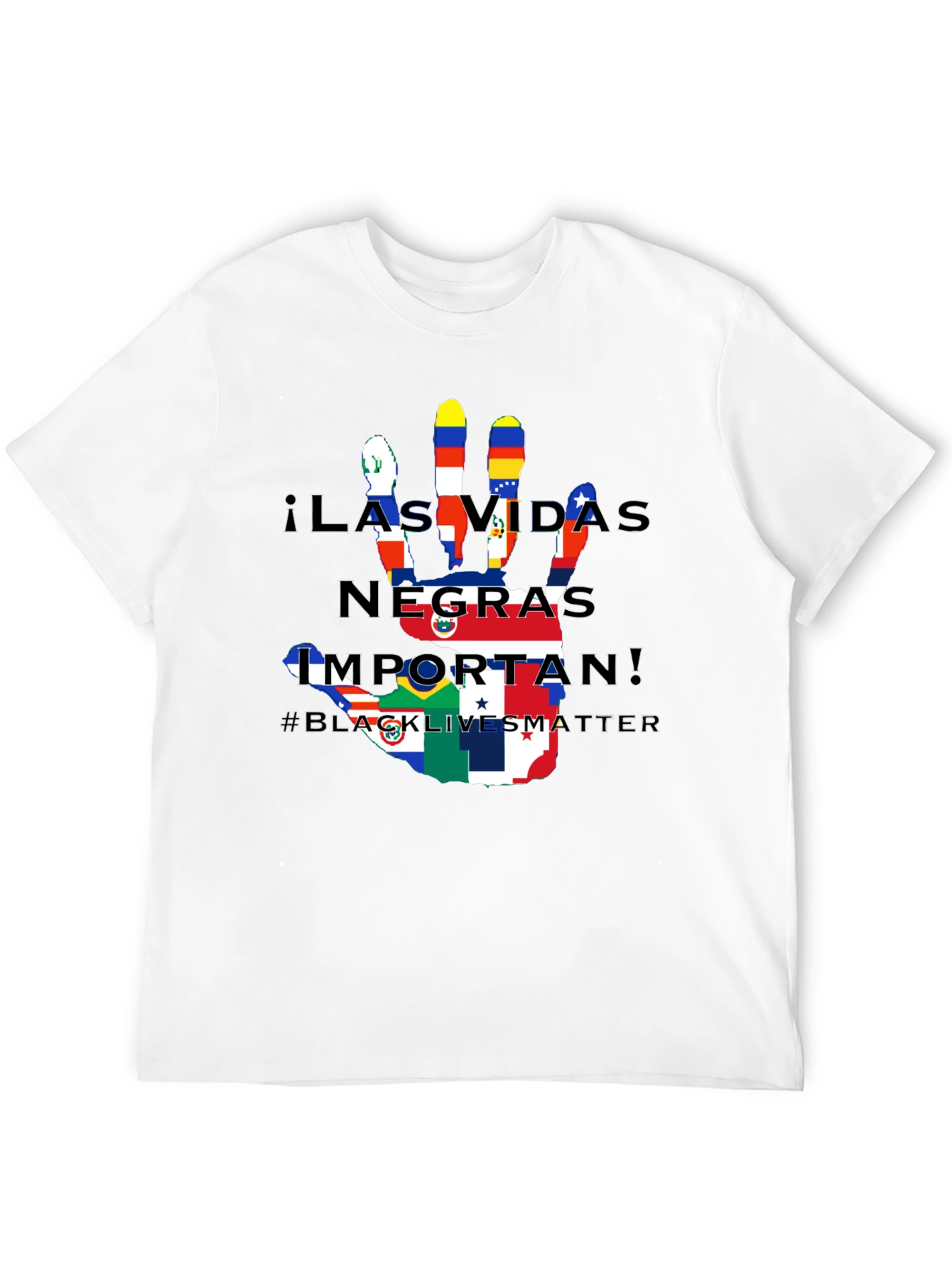 BLM Hand Flag T-Shirt - Black Lives Matter