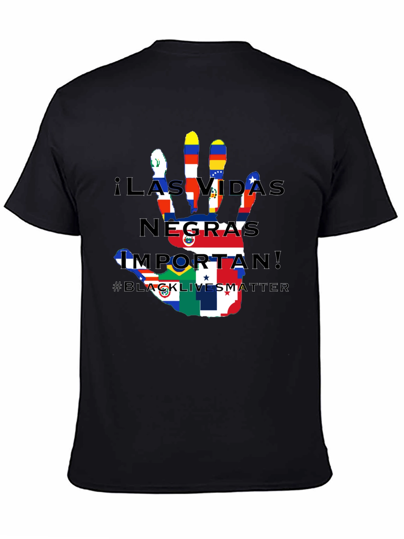 BLM Hand Flag T-Shirt - Black Lives Matter
