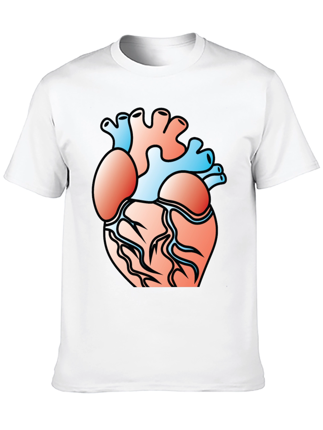 Anatomical Heart Graphic Tee - Black
