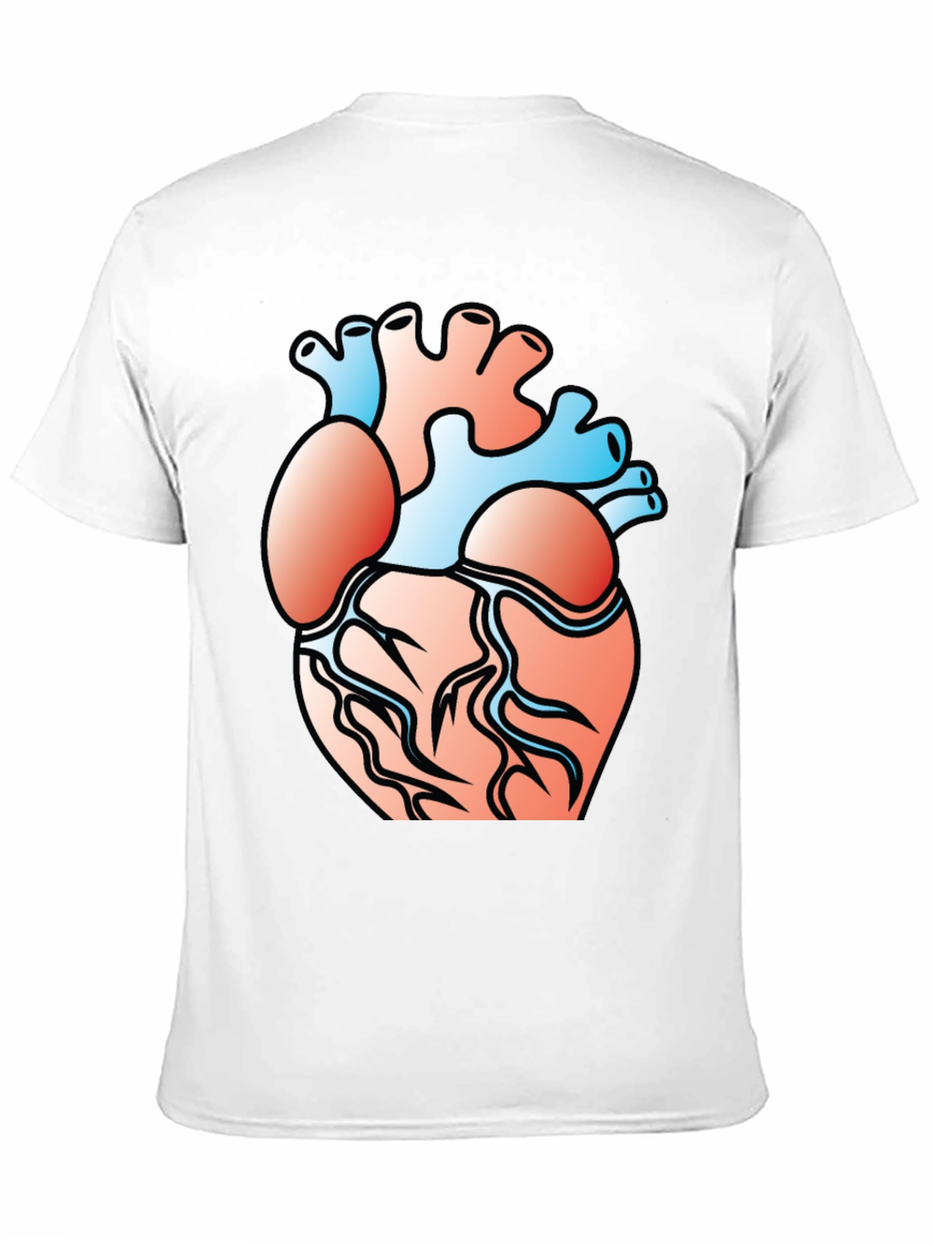 Anatomical Heart Graphic Tee - Black