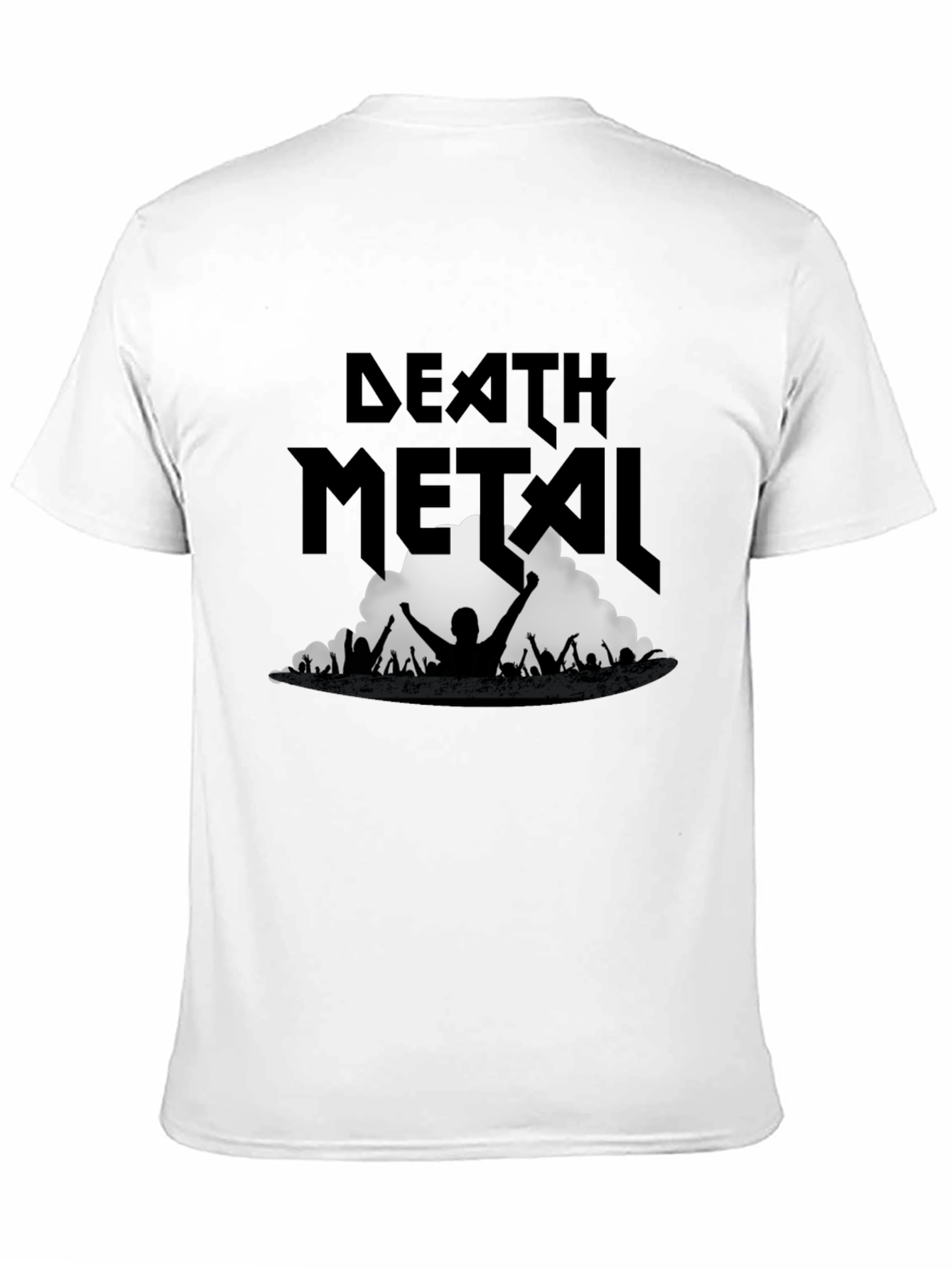 Death Metal Band Concert Graphic Tee - Black