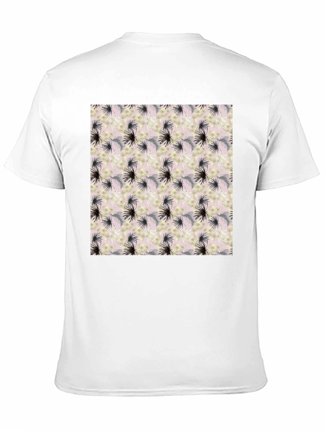 Floral Pattern Crew Neck T-Shirt